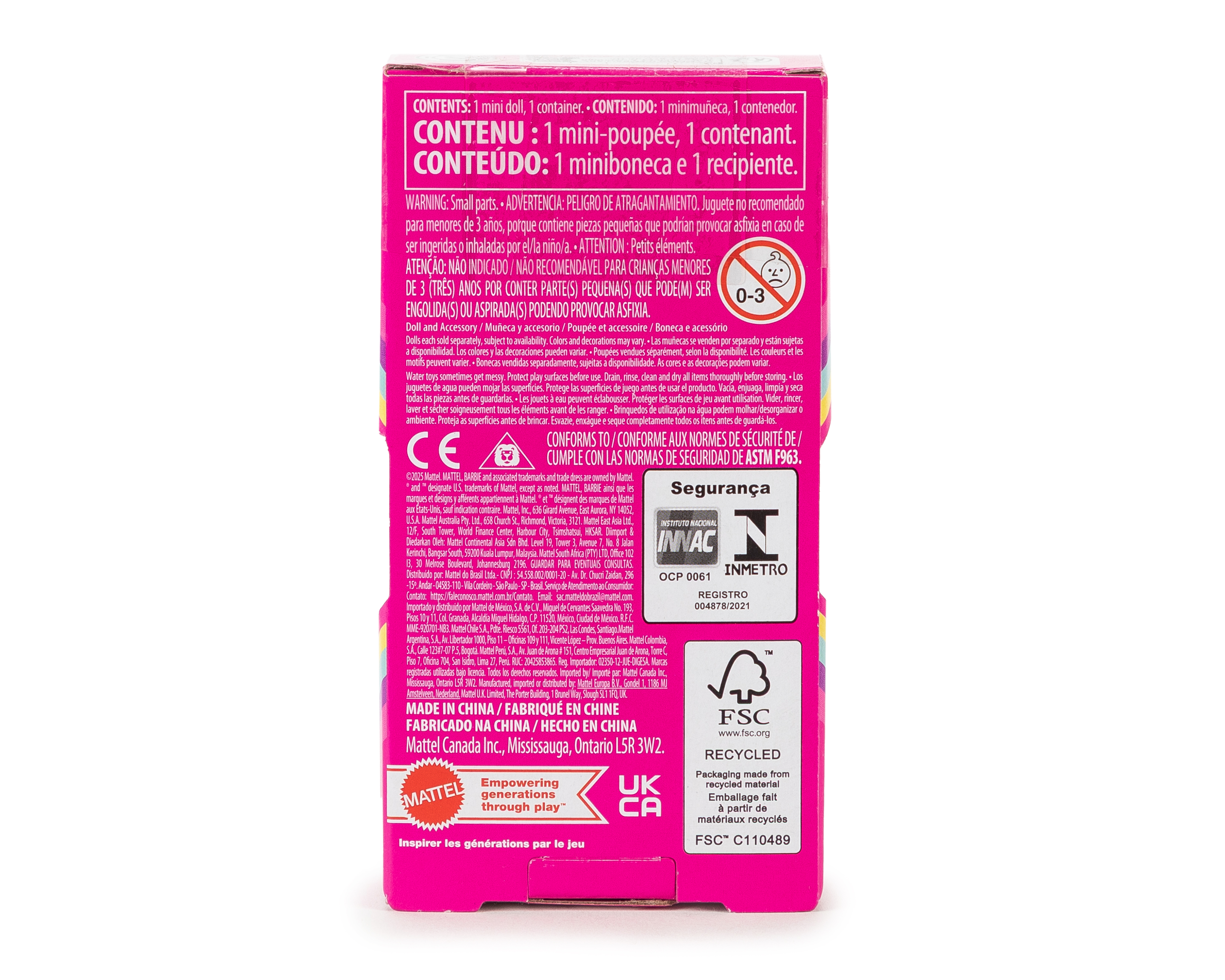 Foto 2 | Foto 2 | Muñeca Barbie MiniBarbie Land Pop Reveal