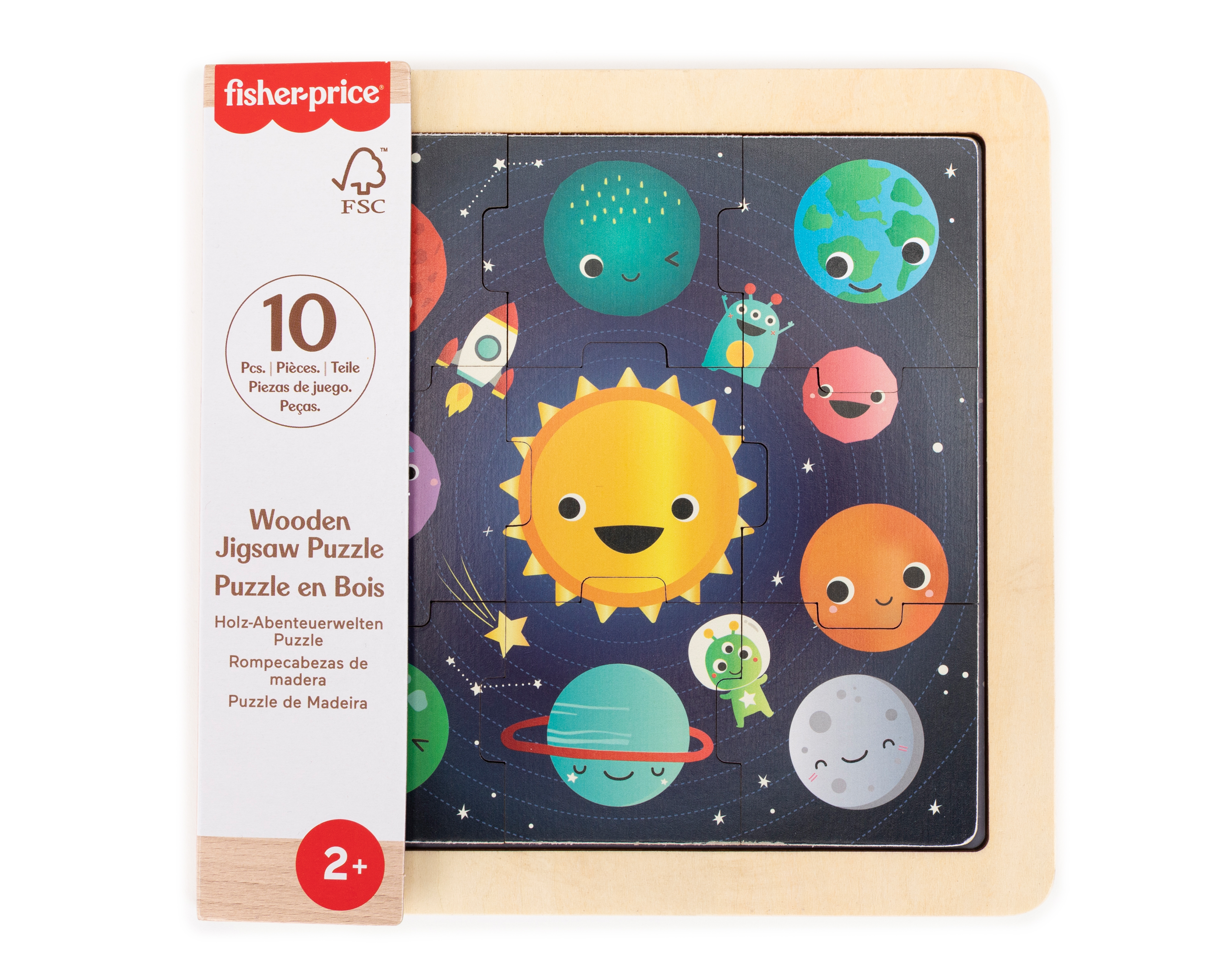 Foto 2 pulgar | Foto 1 | Rompecabezas de Madera Planetas Fisher-Price