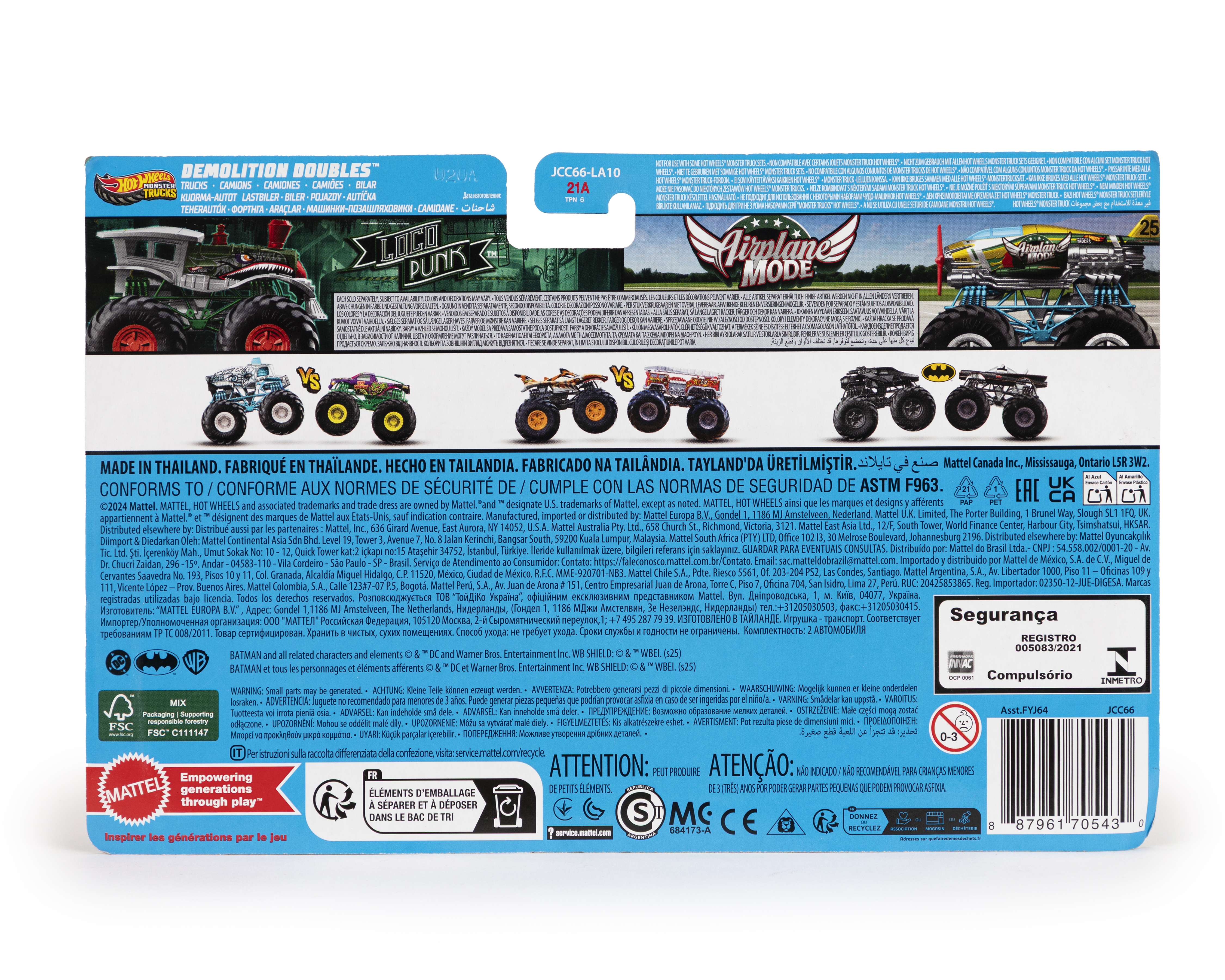 Foto 2 | Foto 2 | Carros Hot Wheels Monster Trucks 2 Piezas