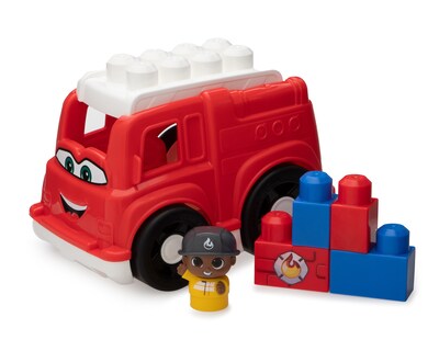 Foto 1 | Foto 1 | Camión de Bomberos Mega Bloks con Figura y Bloques de Construcción
