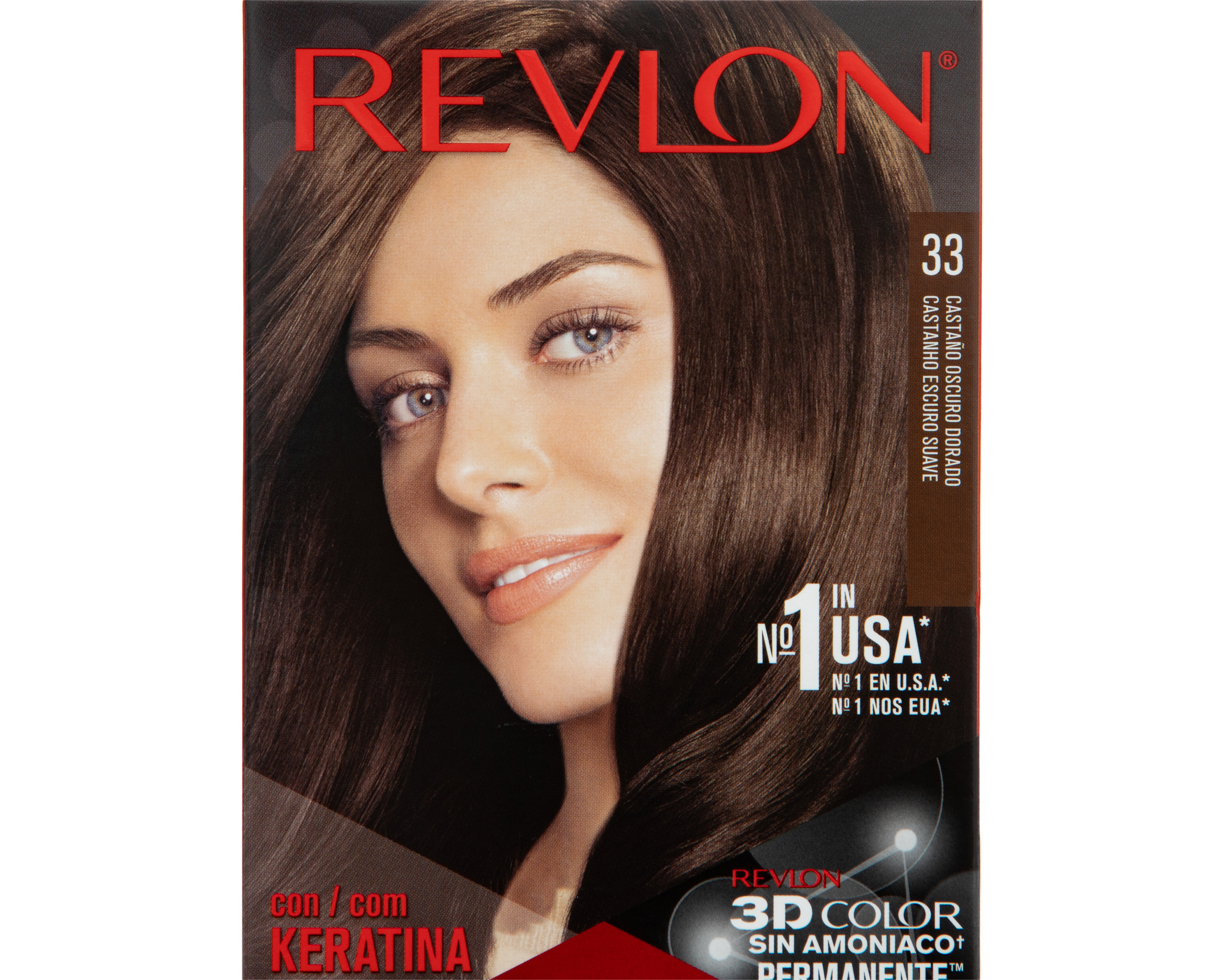 Foto 4 pulgar | Foto 3 | Tinte para Cabello Revlon 33 Castaño Oscuro Dorado