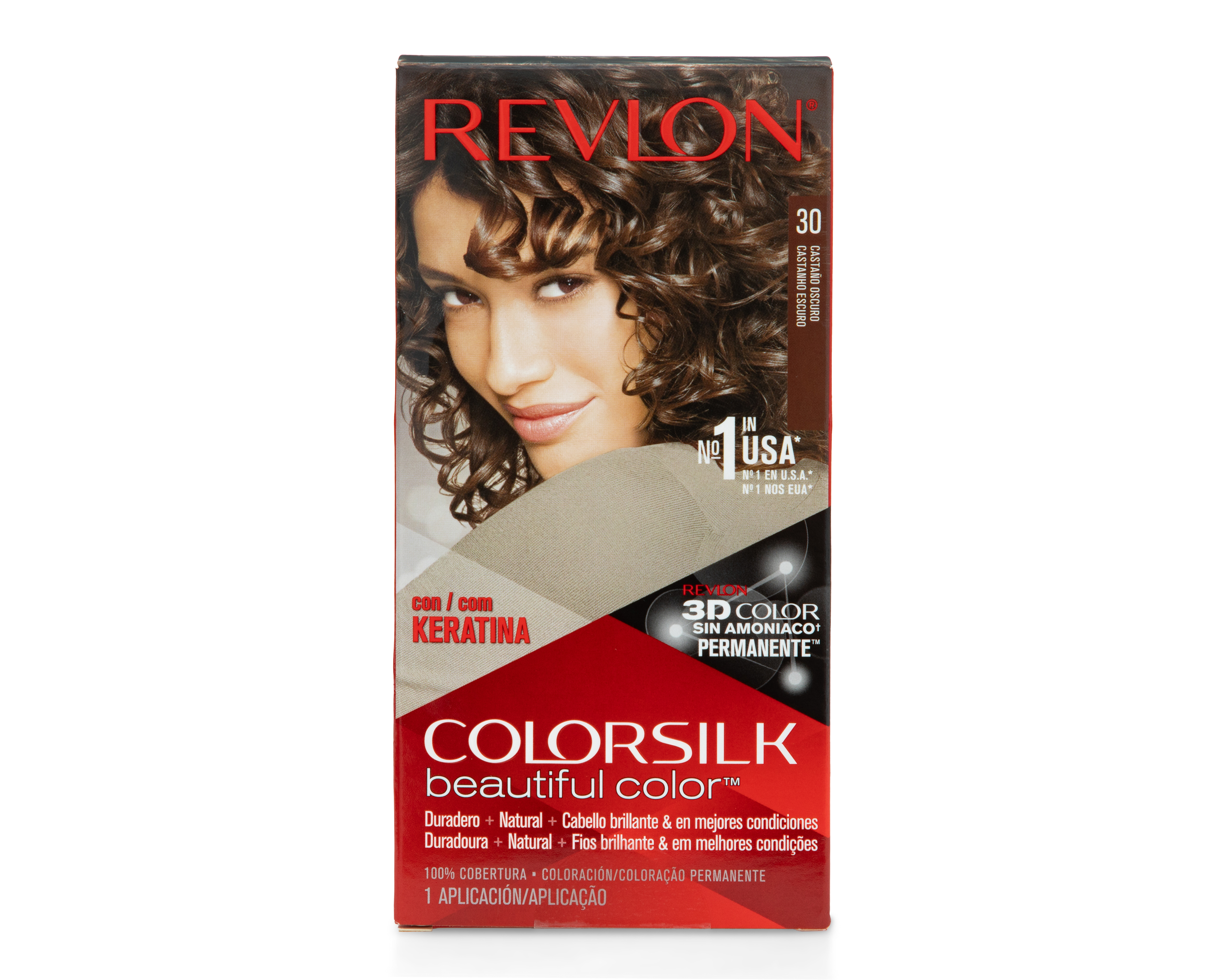 Foto 2 pulgar | Foto 1 | Tinte para Cabello Revlon 30 Castaño Oscuro