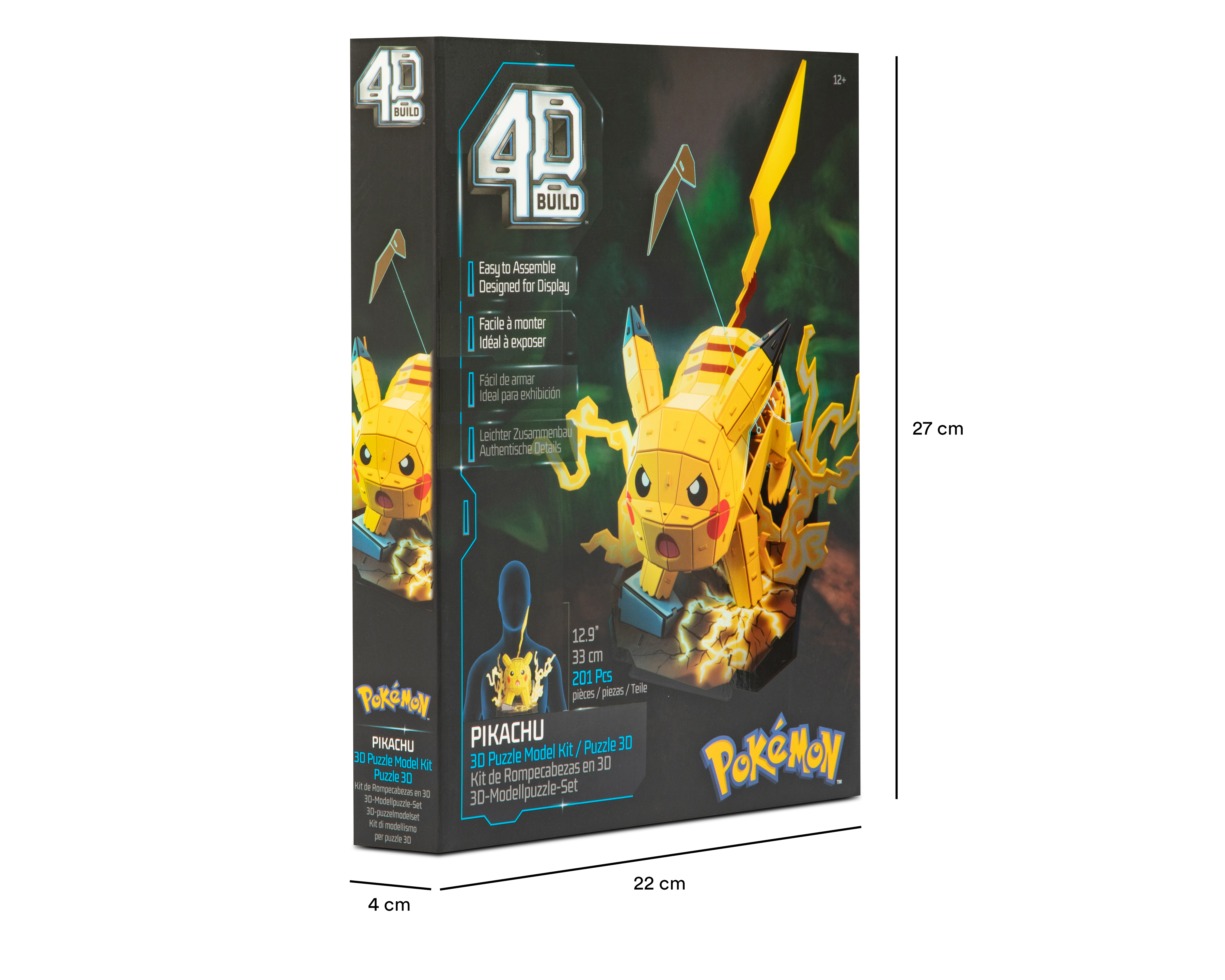 Foto 4 pulgar | Foto 3 | Rompecabezas 4D Build Pikachu Pokémon Spin Master 201 Piezas