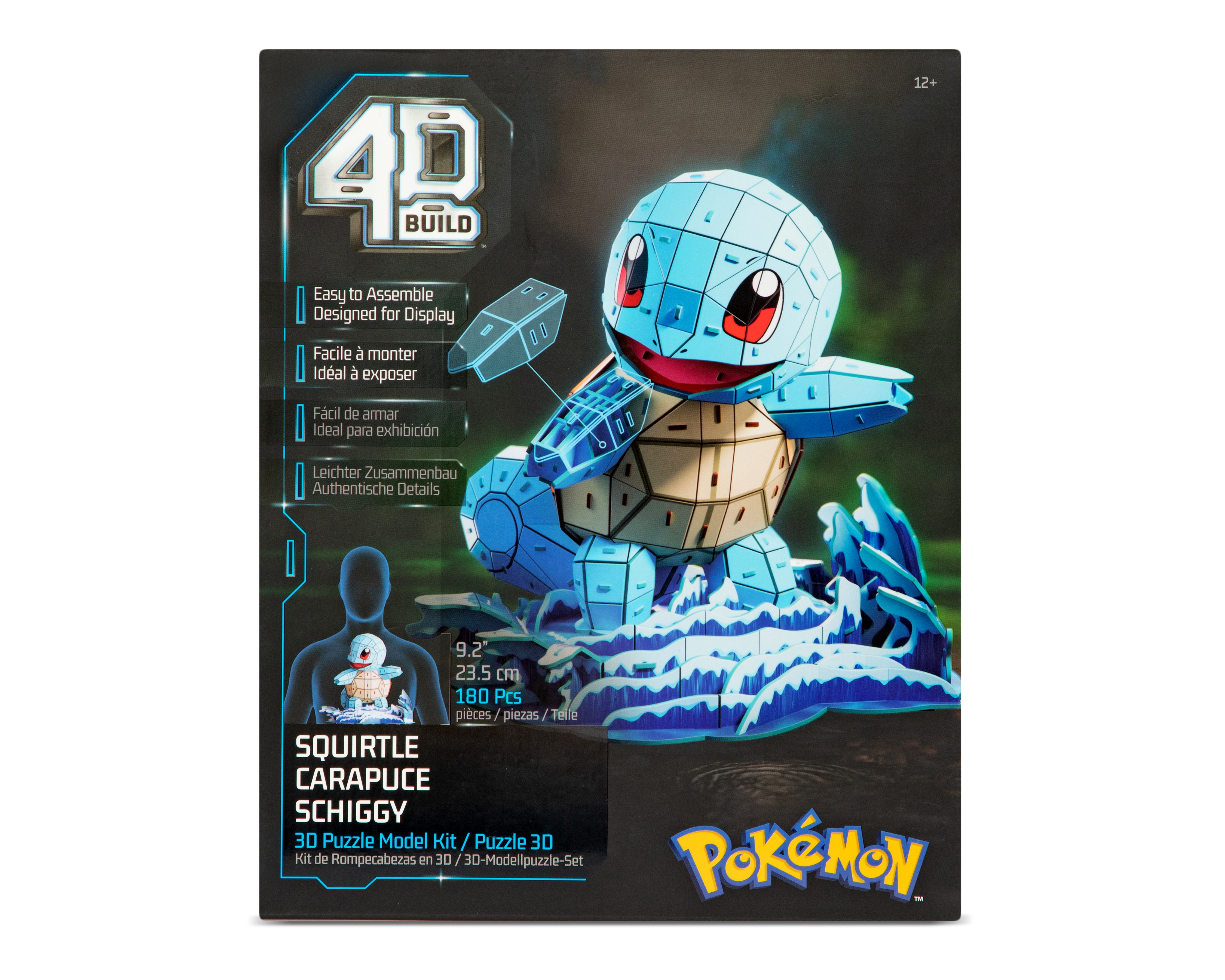 Rompecabezas 4D Build Squirtle Pokémon Spin Master 180 Piezas