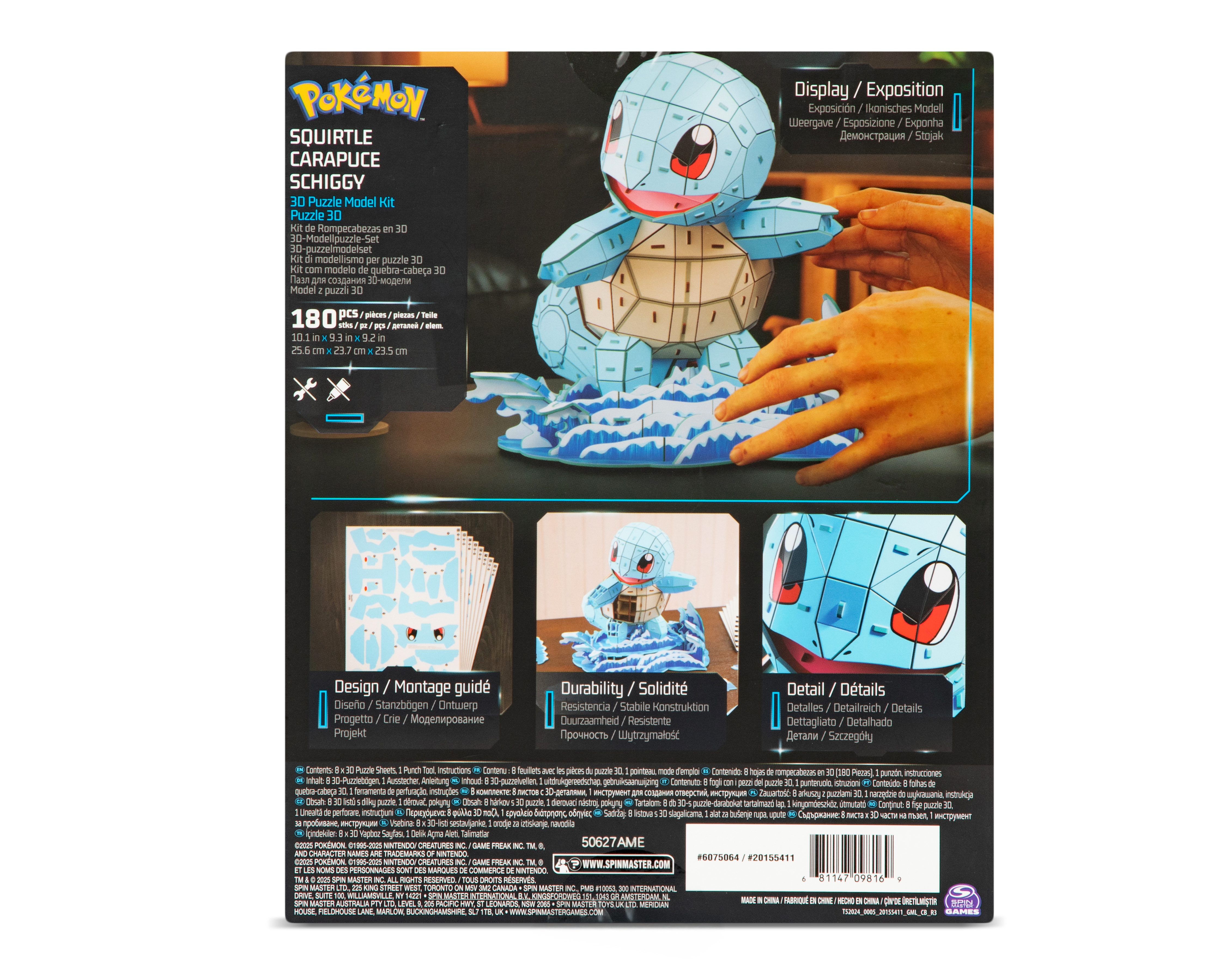 Foto 3 pulgar | Foto 2 | Rompecabezas 4D Build Squirtle Pokémon Spin Master 180 Piezas