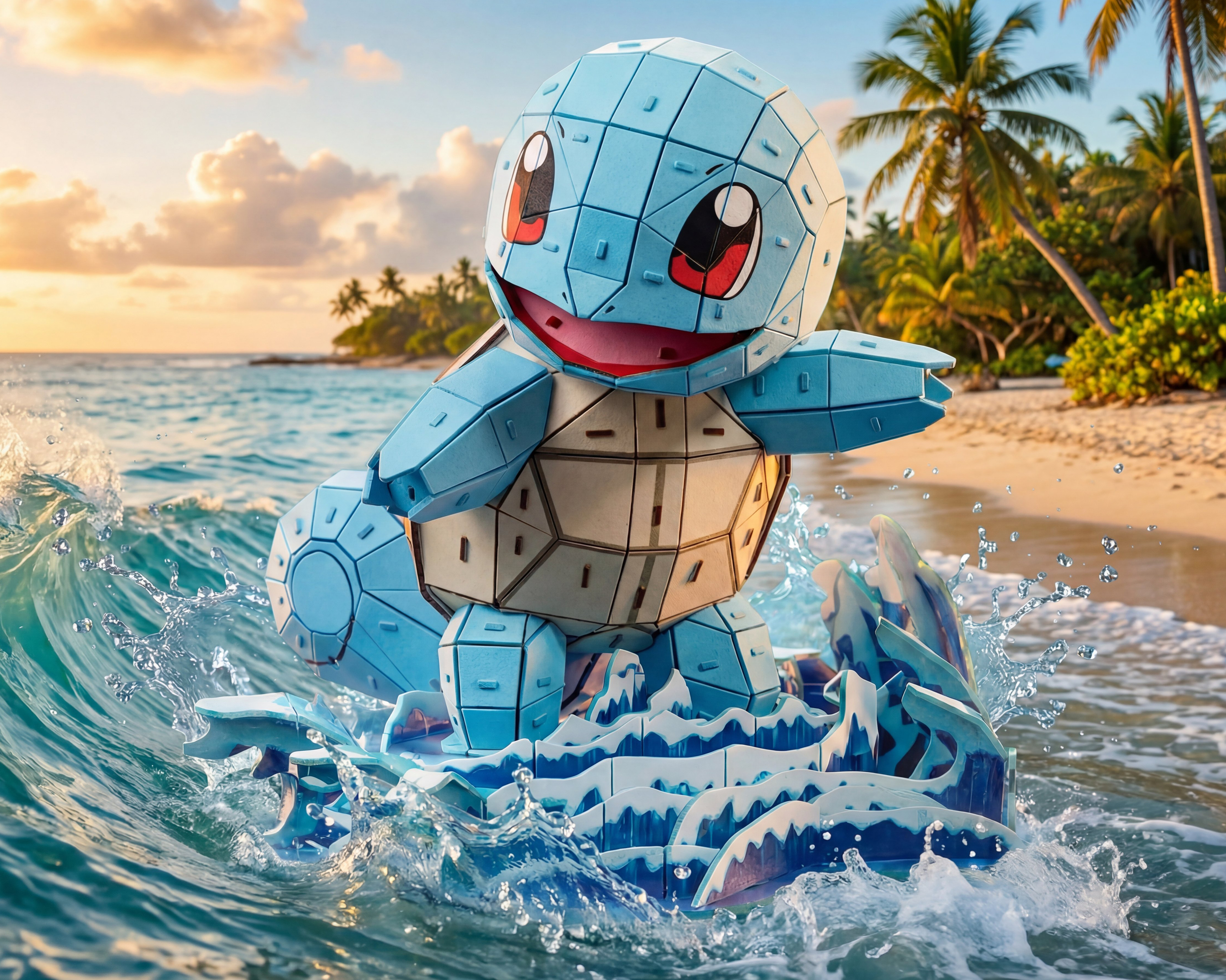 Foto 4 | Foto 4 | Rompecabezas 4D Build Squirtle Pokémon Spin Master 180 Piezas