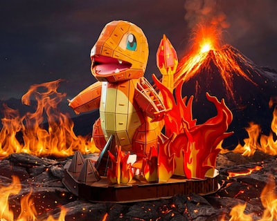 Foto 4 | Foto 4 | Rompecabezas Charmander 4D Puzzles 241 Piezas