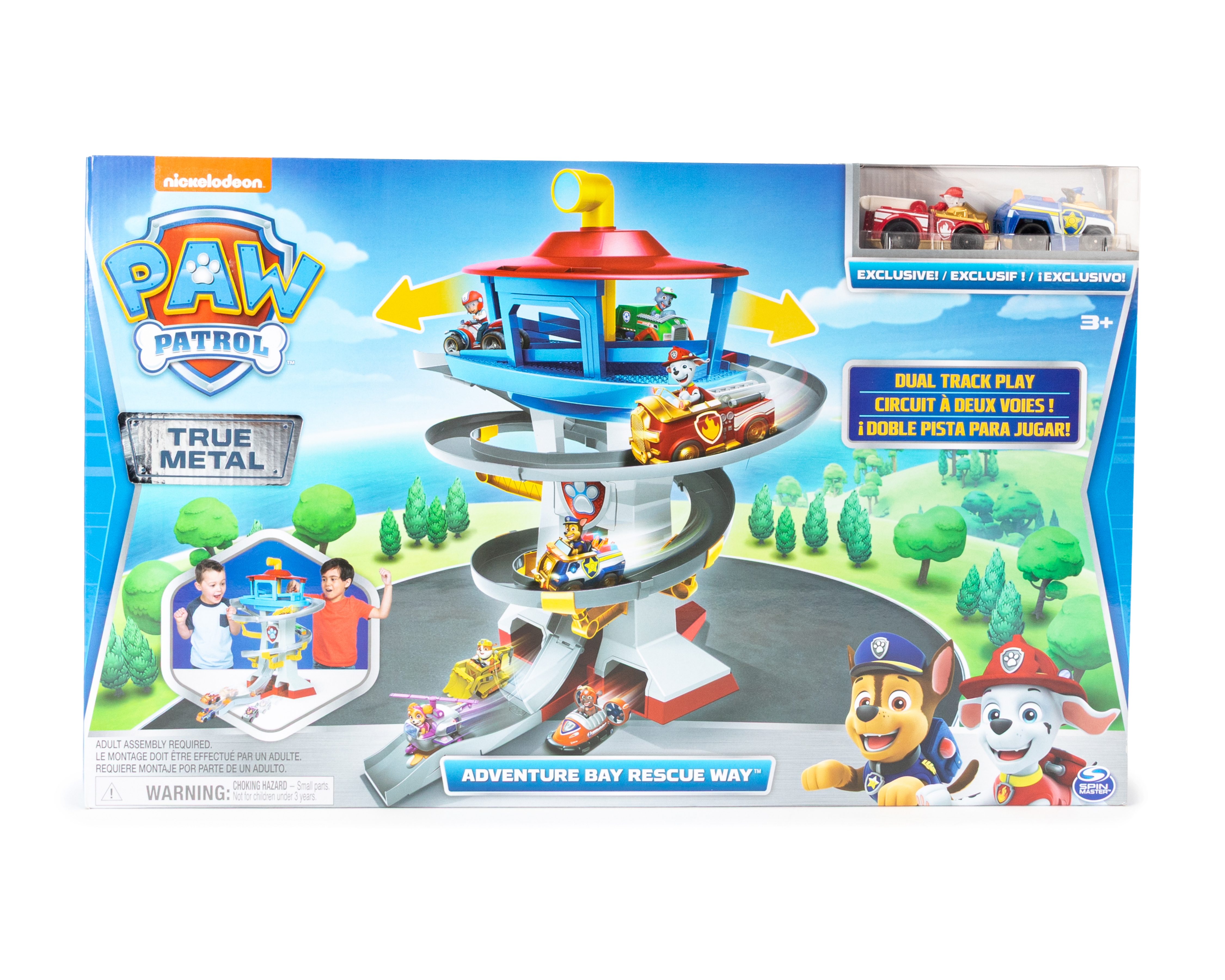 Pista Adventure Bay Rescue Way Paw Patrol con 2 Vehículos