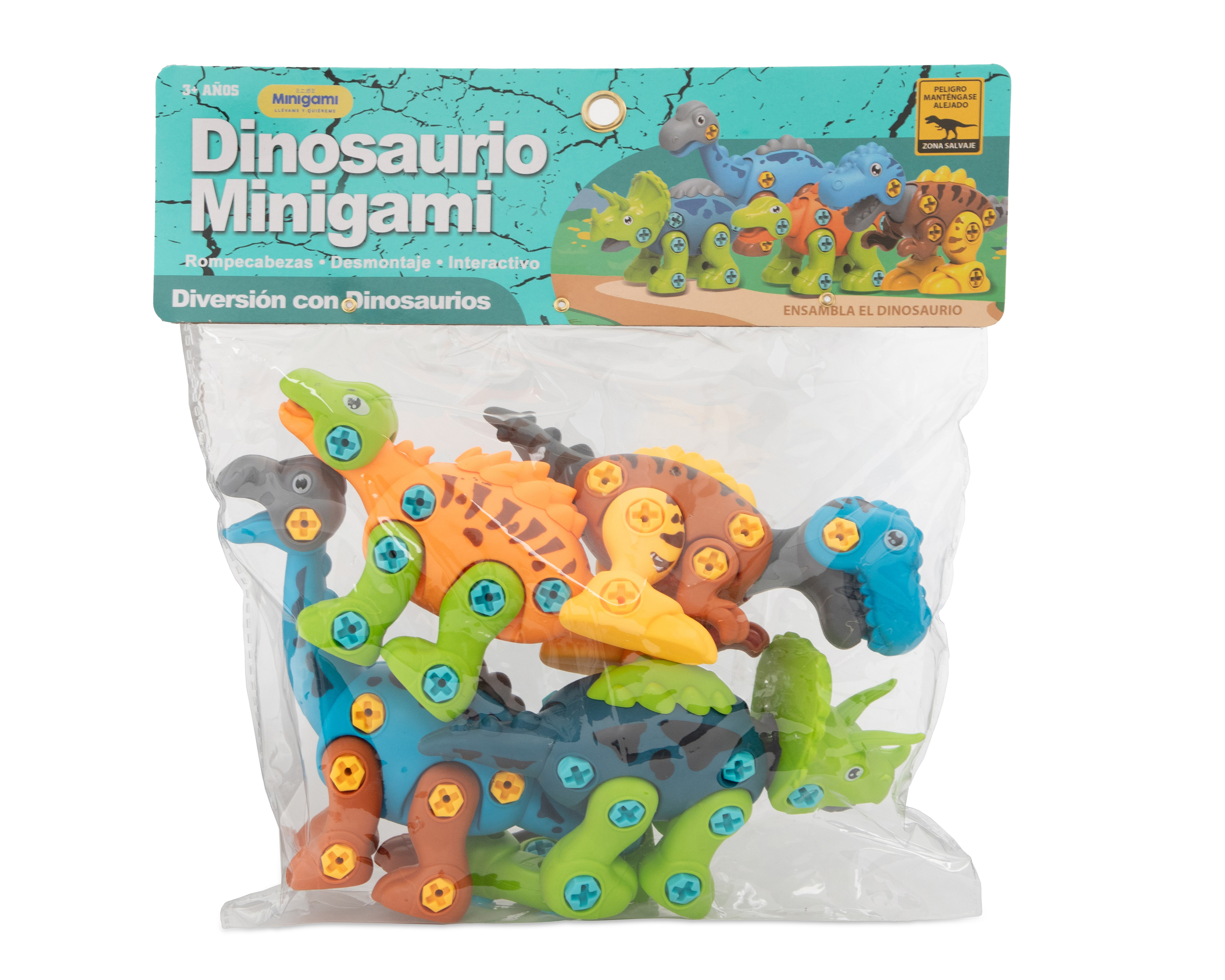 Foto 4 | Foto 4 | Dinosaurio Minigami 5 Piezas
