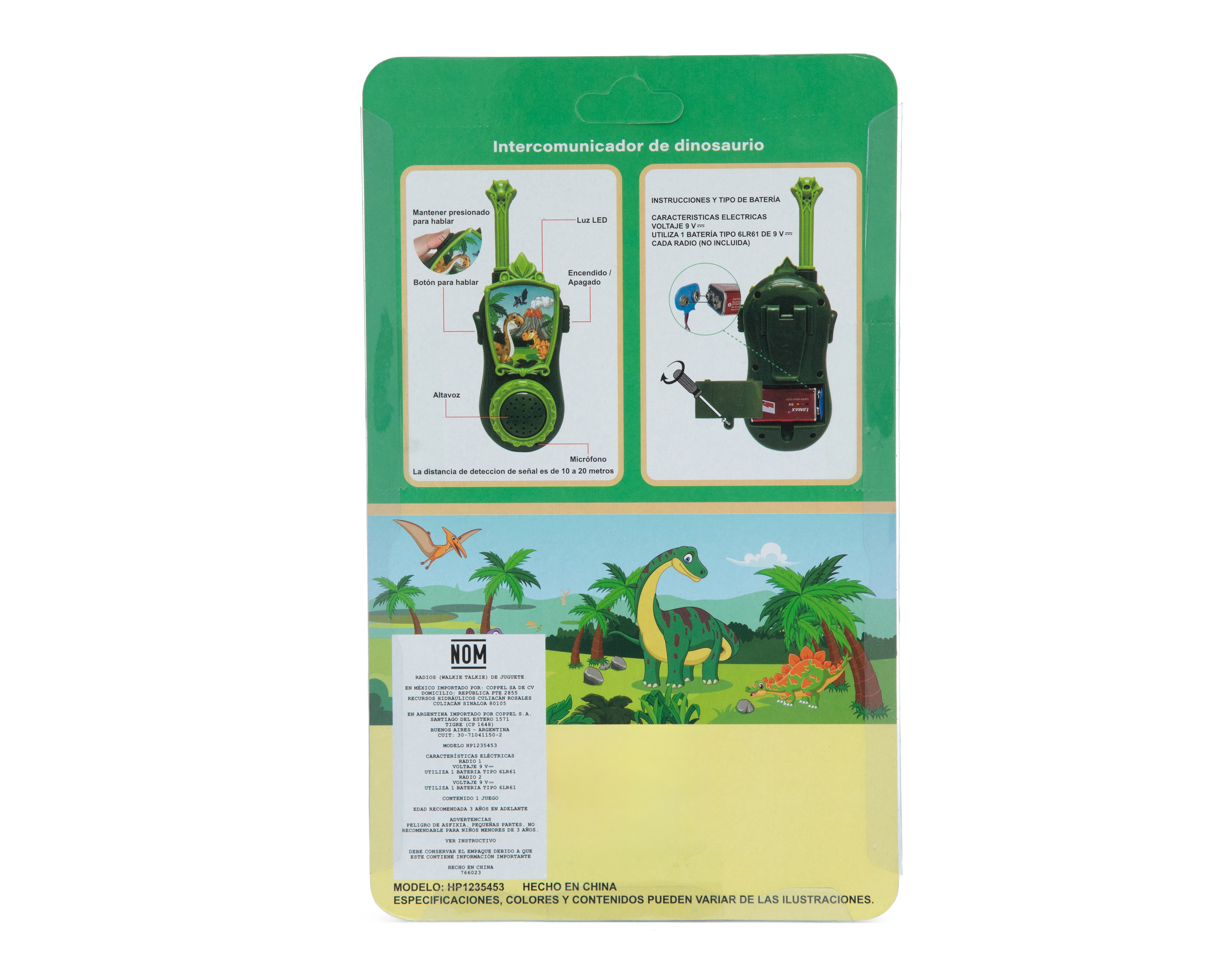 Foto 5 pulgar | Foto 4 | Radios Walkie Talkies Minigami Dinosaurio