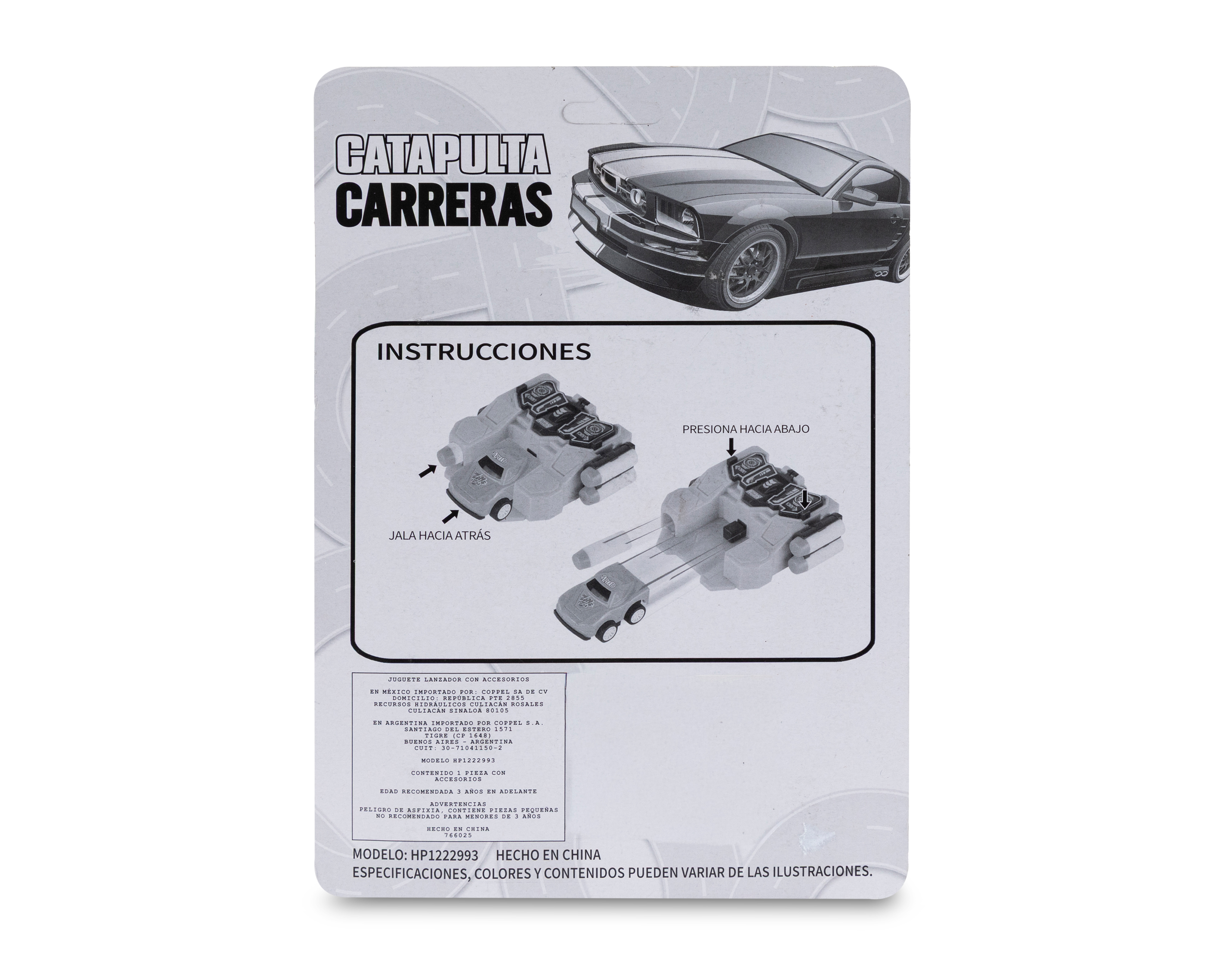 Foto 3 pulgar | Foto 2 | Catapulta de Carro de Carreras Minigami