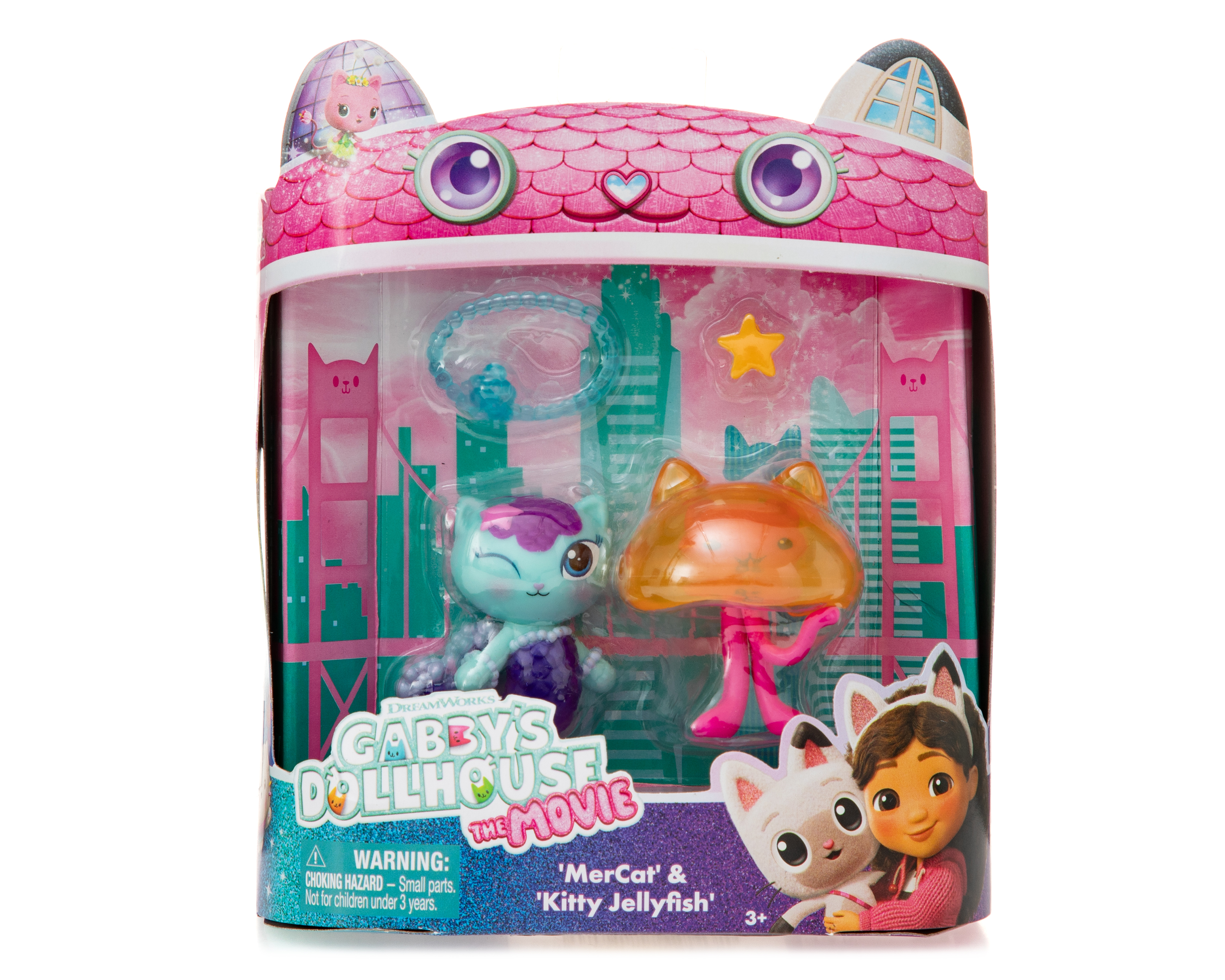 Foto 4 pulgar | Foto 3 | MerCat & Kitty Jellyfish Spin Master Gabby's Dollhouse la Película