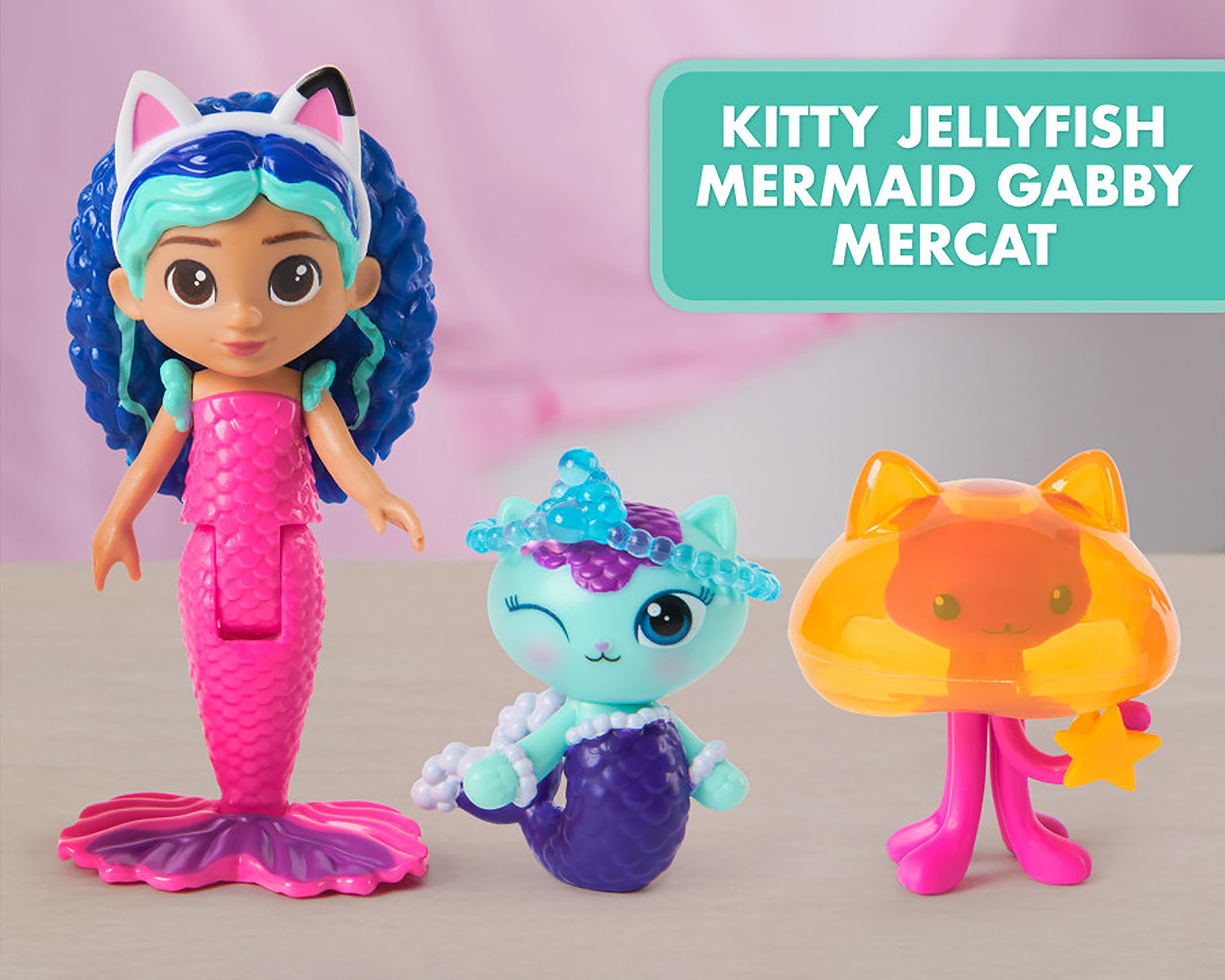 Foto 5 pulgar | Foto 4 | Set de Figuras Amigos del Acuario Gabby's Dollhouse La Pelicula 5 Piezas