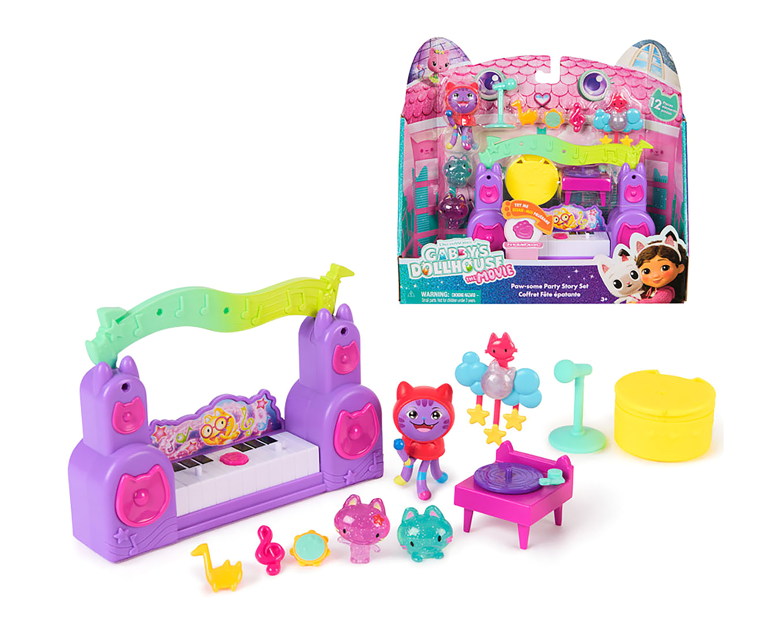 Foto 1 | Foto 1 | Set Paw-some Party Gabby's Dollhouse la Película con Accesorios