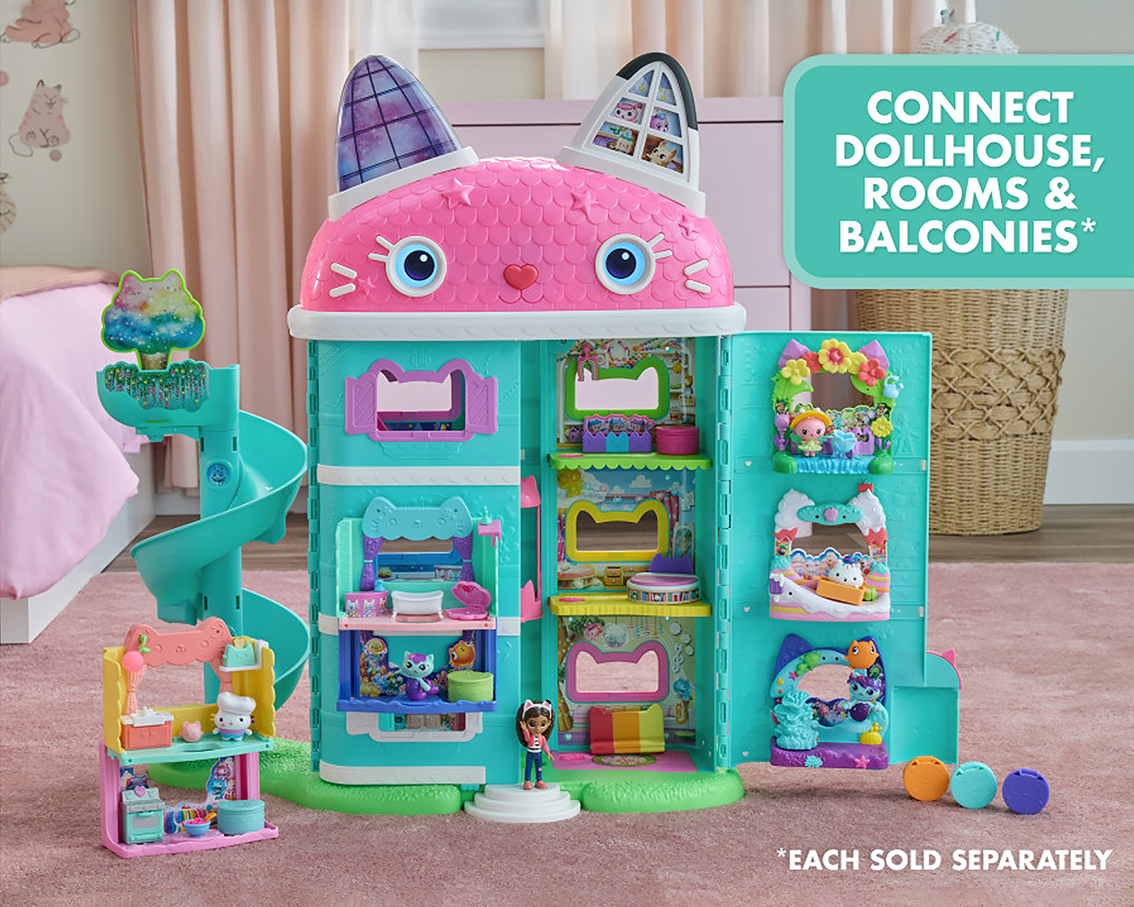 Foto 9 | Foto 9 | Set Paw-some Party Gabby's Dollhouse la Película con Accesorios