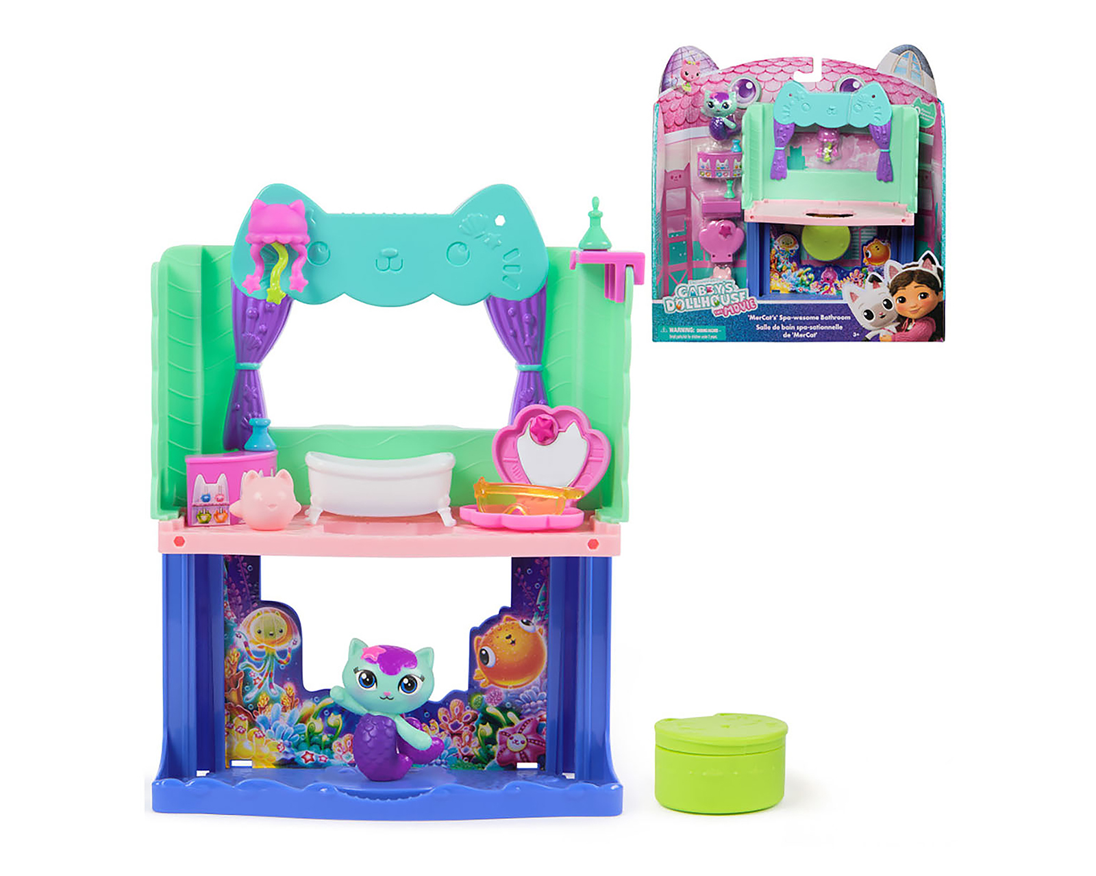 Foto 2 pulgar | Foto 1 | Set de Baño Mercat Gabby's Dollhouse la Película con Accesorios