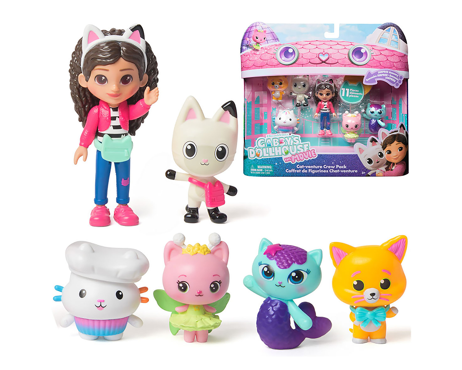 Foto 2 pulgar | Foto 1 | Set de Figuras Gabbys Dollhouse la Película 6 Piezas