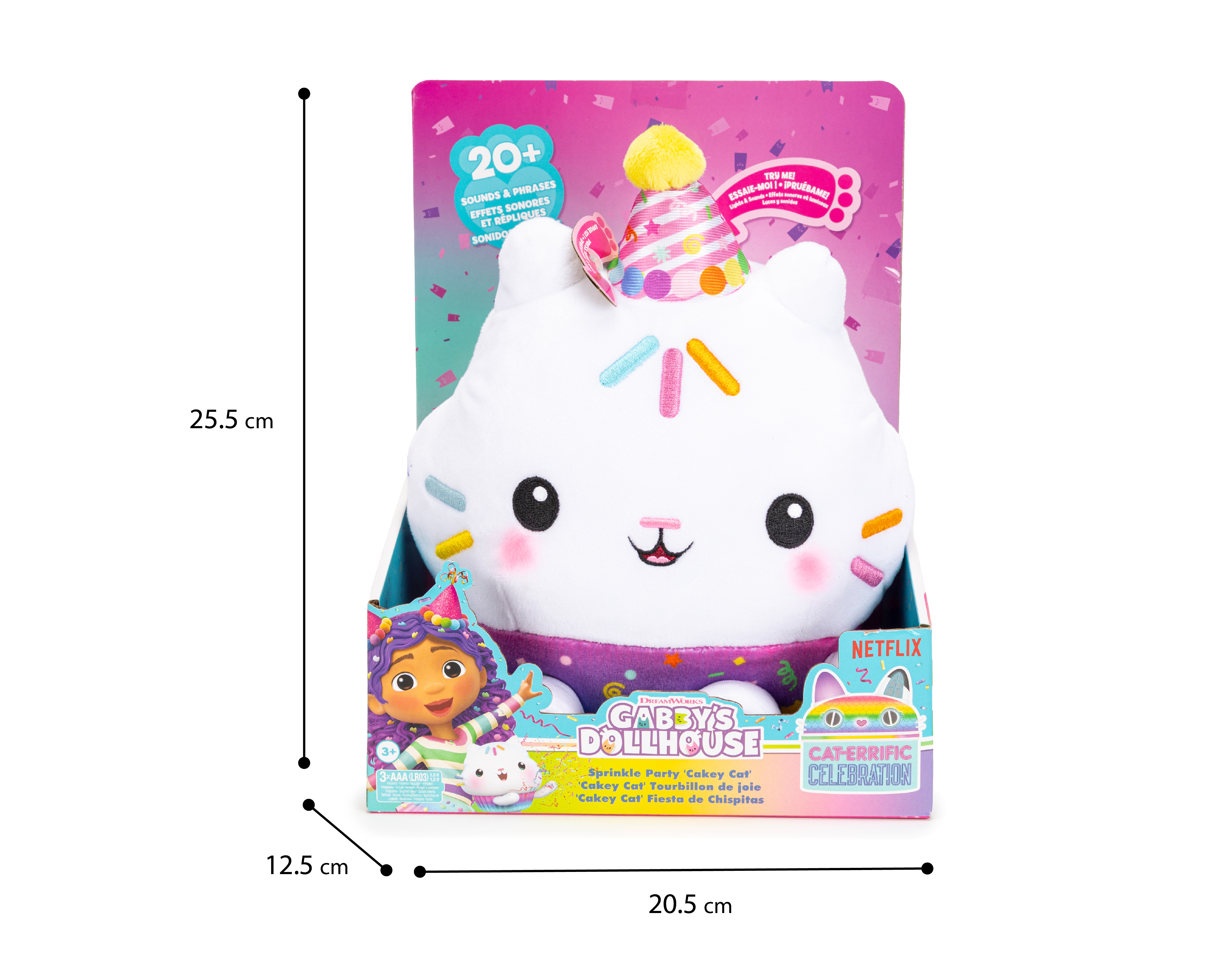 Foto 6 | Foto 6 | Cakey Cat Fiesta de Chispitas Gabby's Dollhouse con Luces y Sonidos