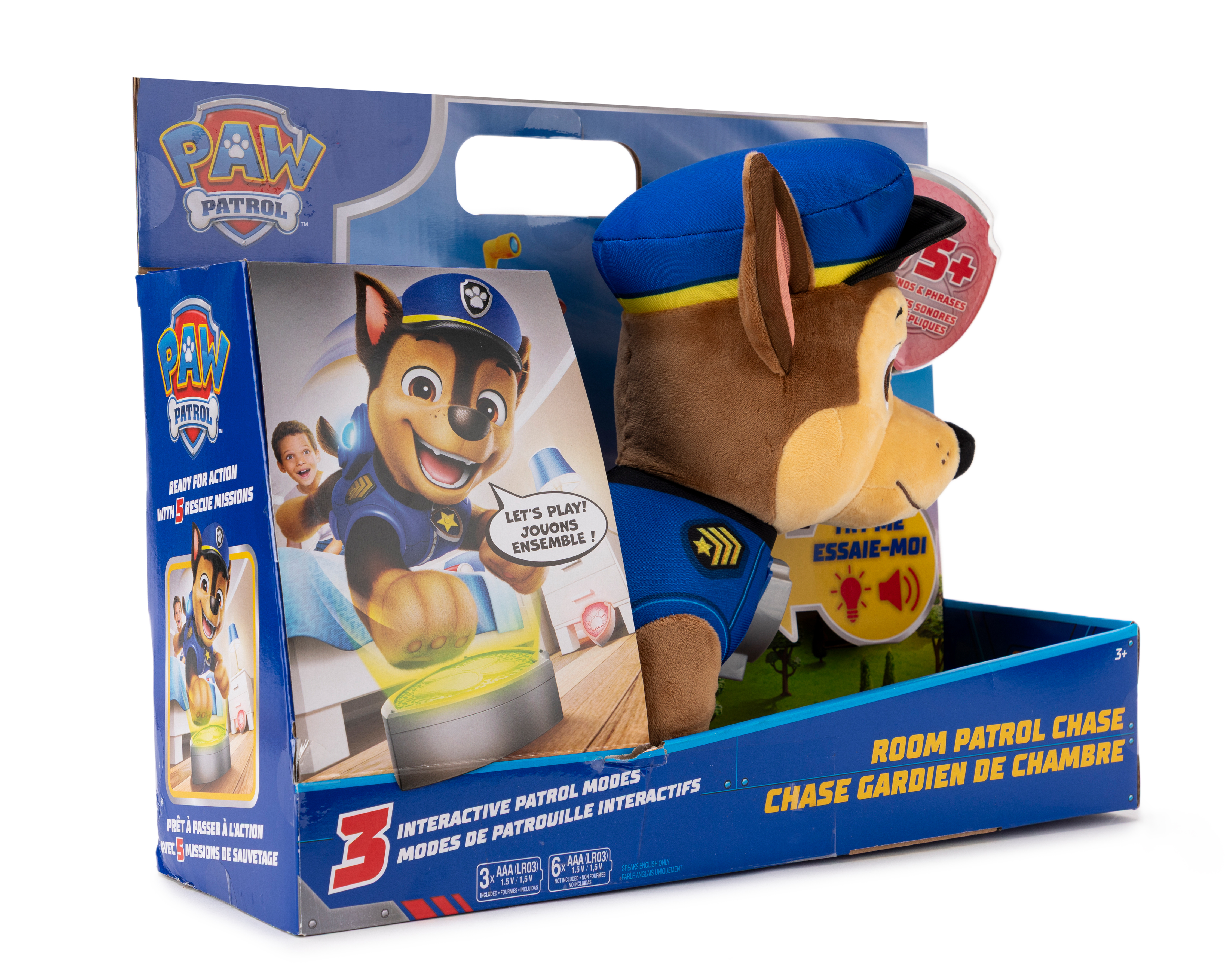 Foto 7 | Foto 7 | Peluche Interactivo Chase Paw Patrol con Luz y Sonido