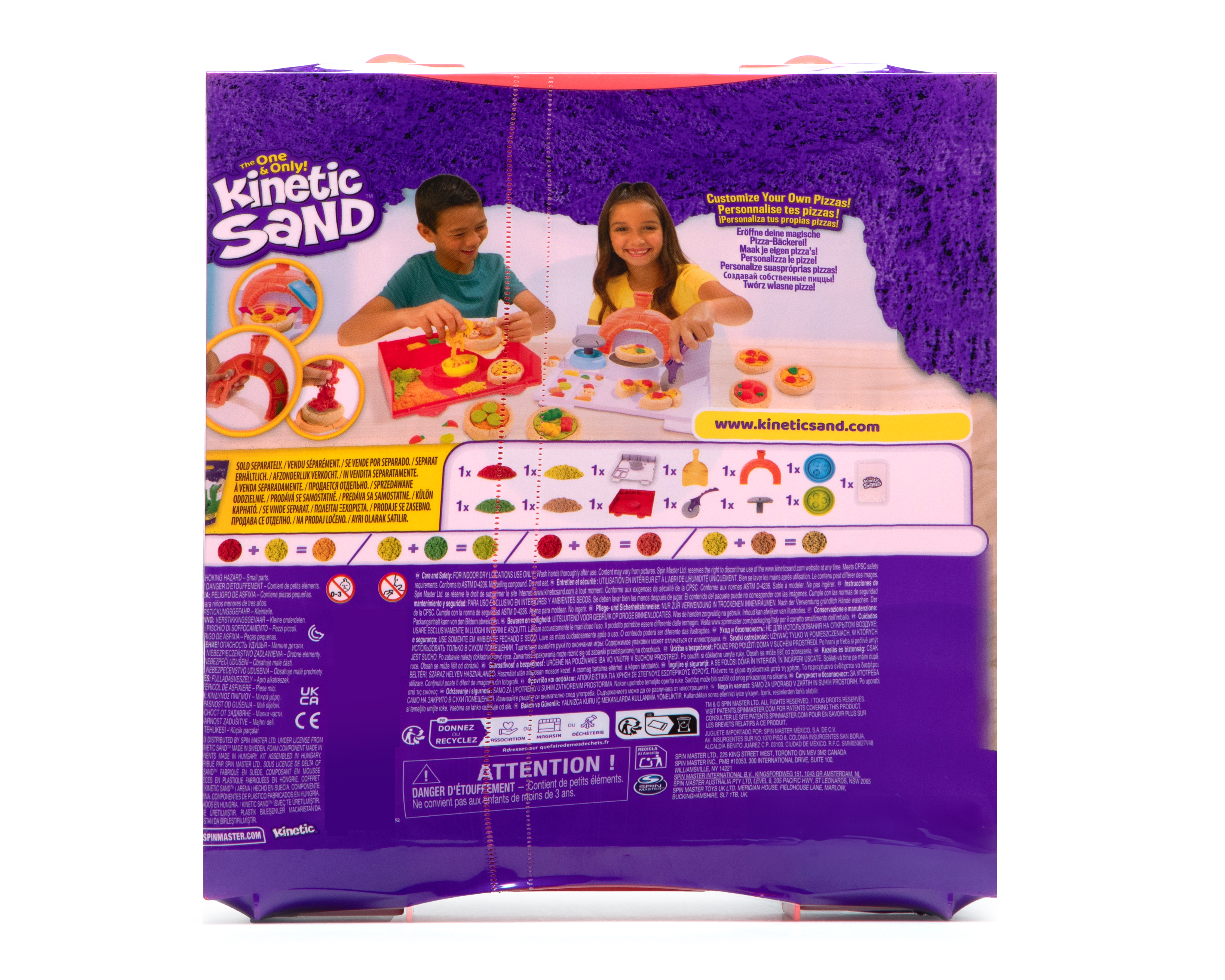 Foto 3 pulgar | Foto 2 | Juego de Pizza Kinetic Sand con Accesorios