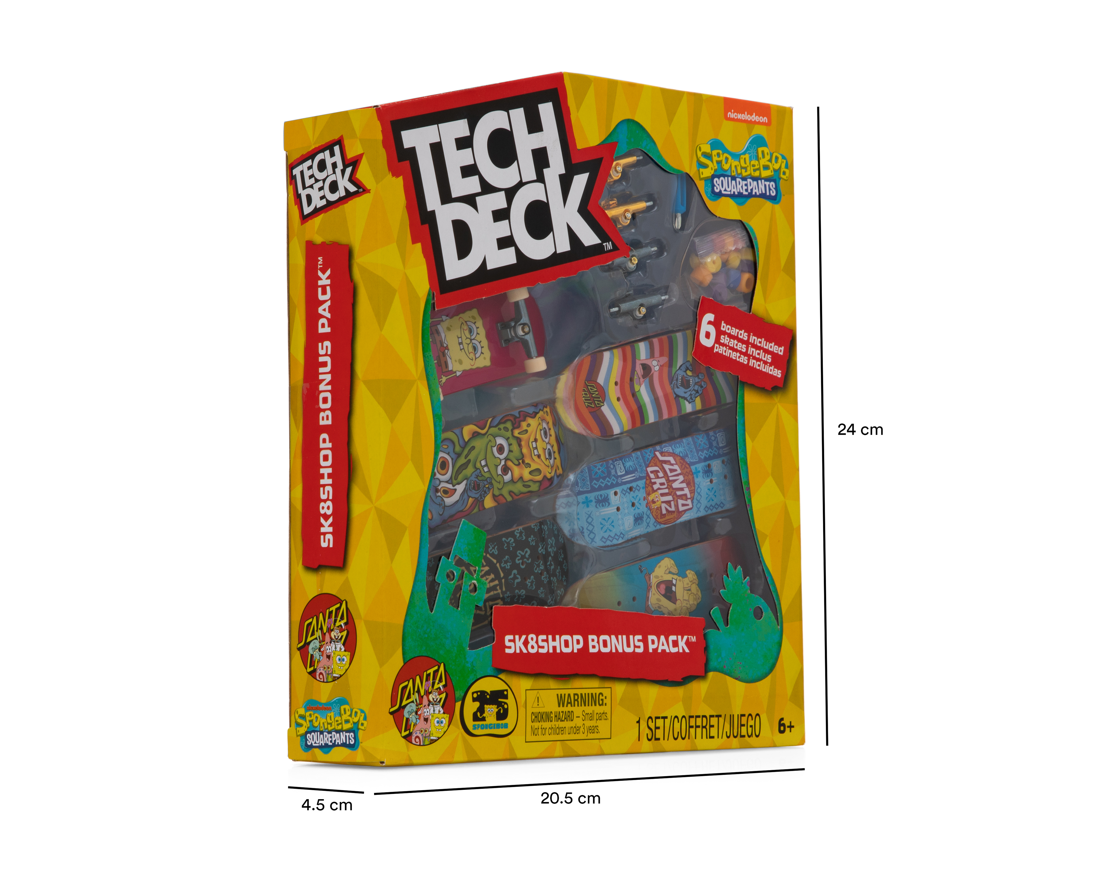 Foto 4 pulgar | Foto 3 | Patineta de Dedos Tech Deck Bob Esponja con Accesorios