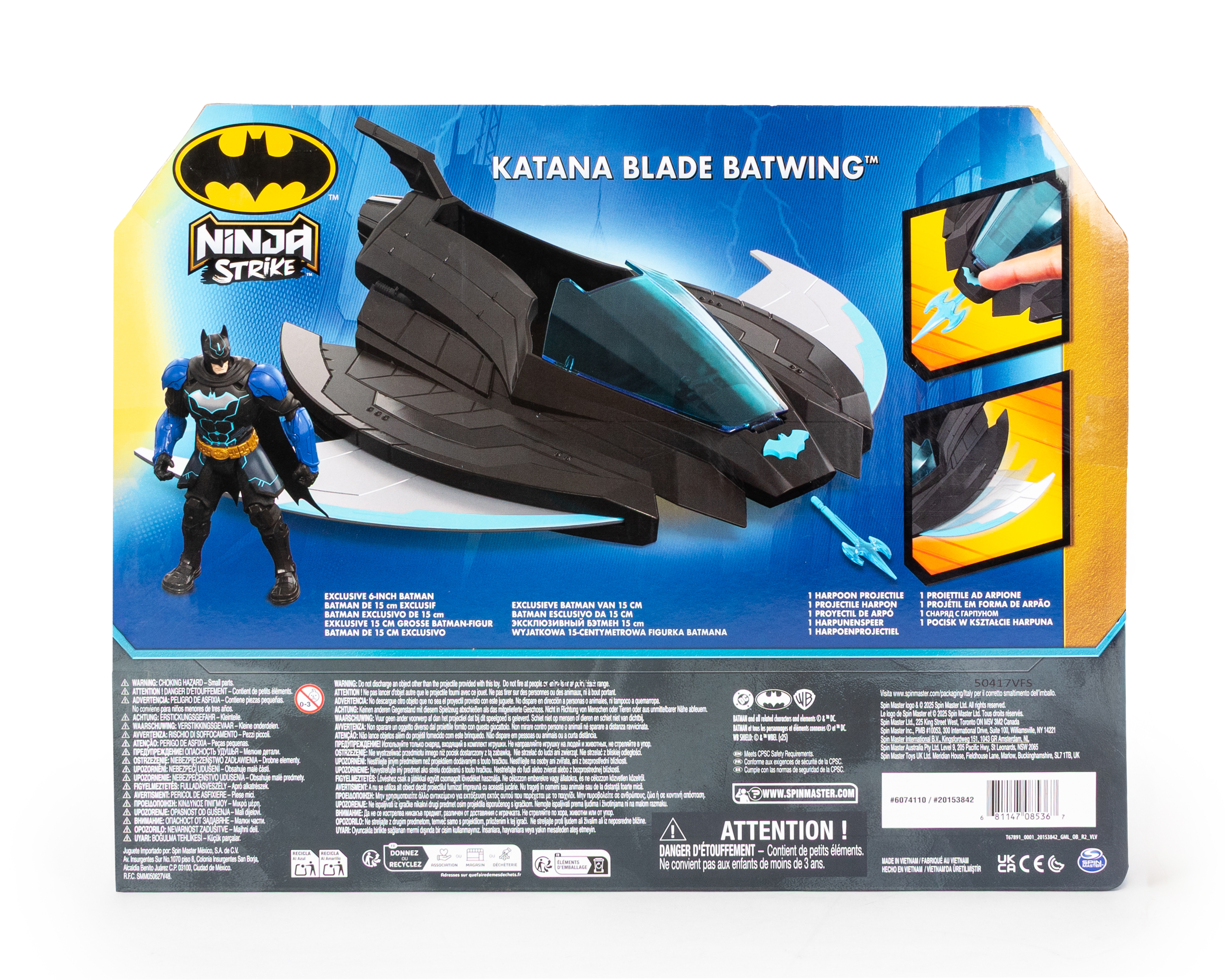 Foto 5 | Foto 5 | Batman Ninja Katana Blade Batwing Spin Master con Accesorio