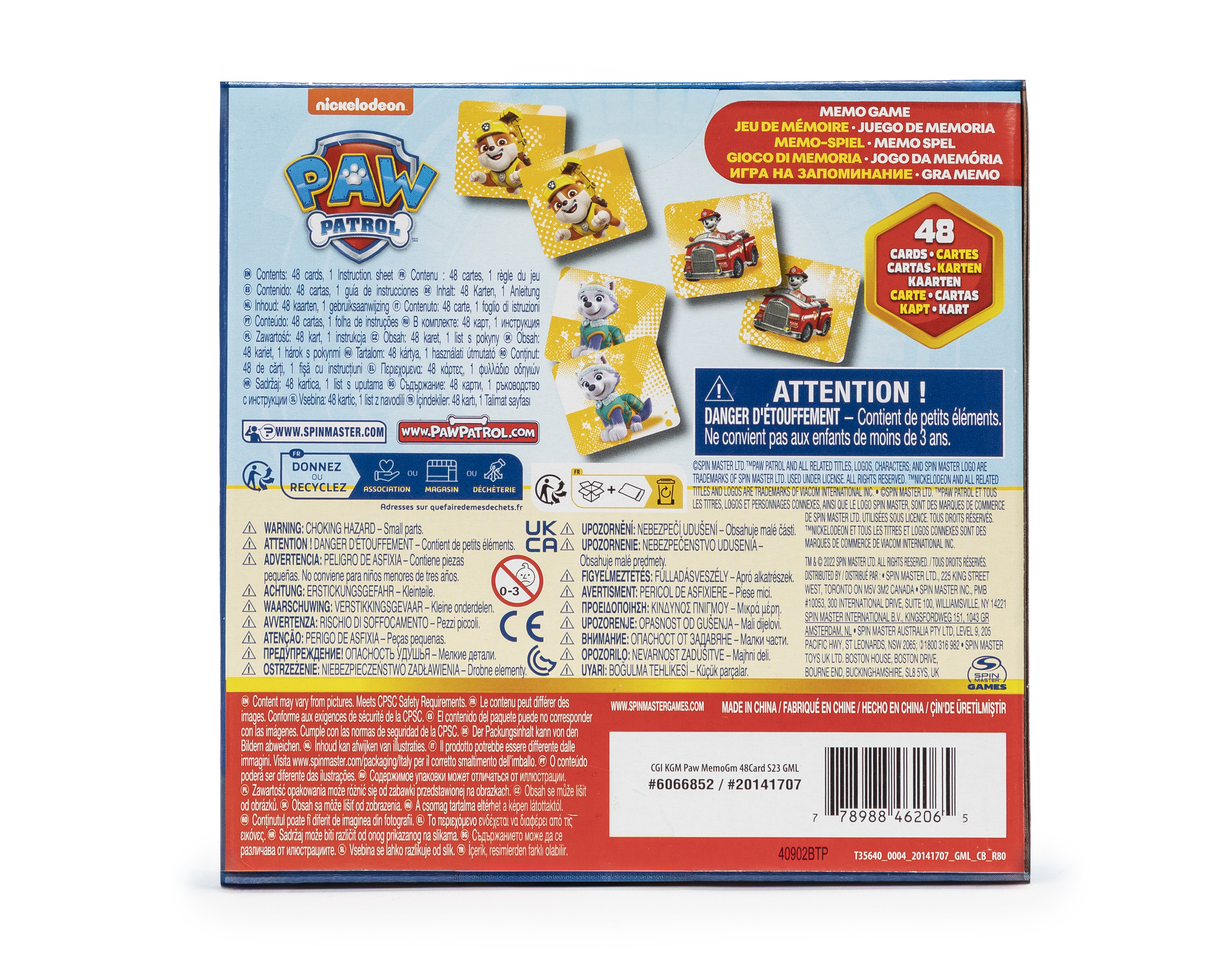 Foto 6 pulgar | Foto 5 | Juego de Mesa Spin Master Paw Patrol 48 Cartas