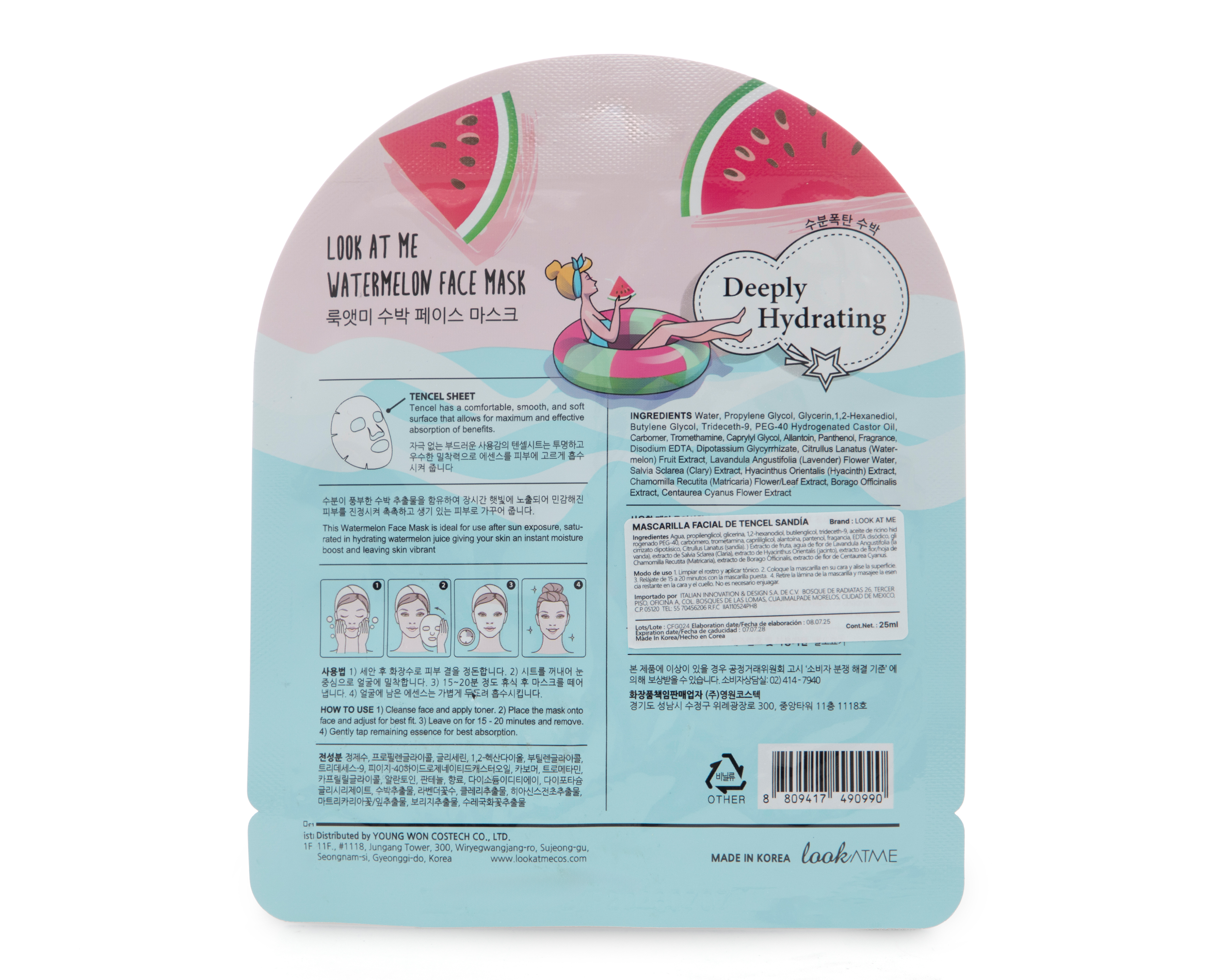 Foto 3 pulgar | Foto 2 | Mascarilla Sandía Lok At Me 25 ml