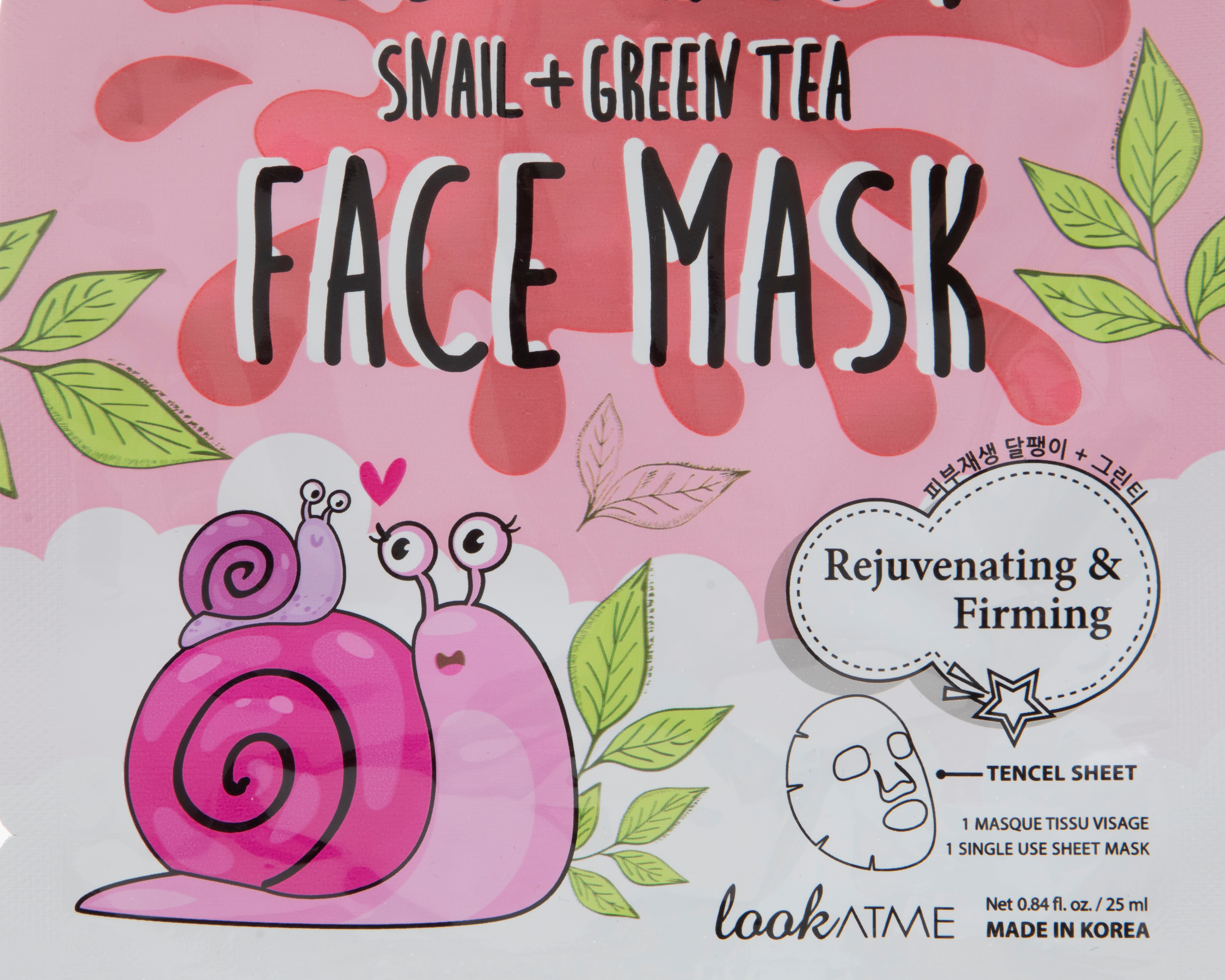 Foto 4 pulgar | Foto 3 | Mascarilla Facial Snail + Green Tea Look At Me Best Friend 25 ml