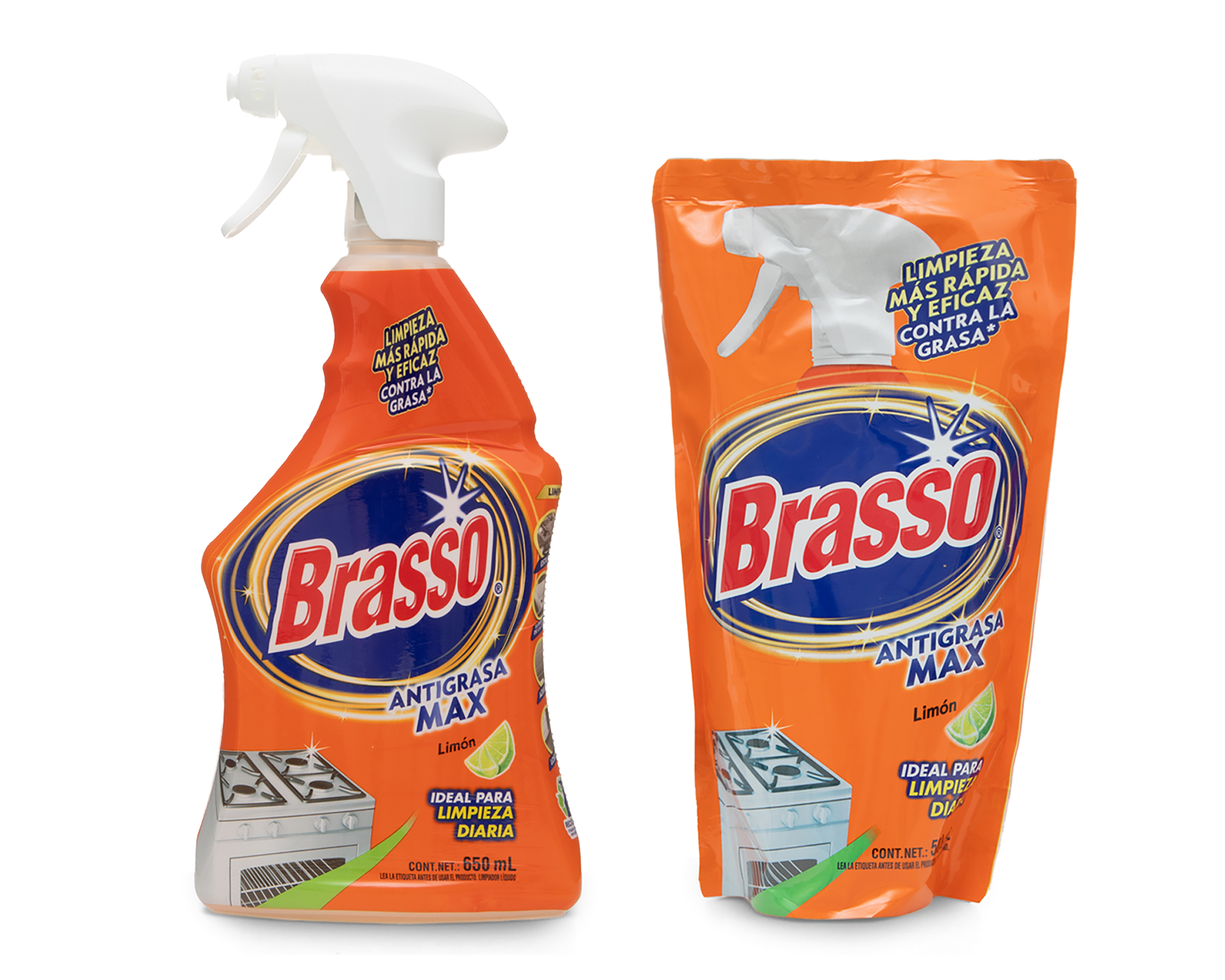 Foto 1 | Foto 1 | Desengrasante Brasso Antigrasa Max Limón con Repuesto