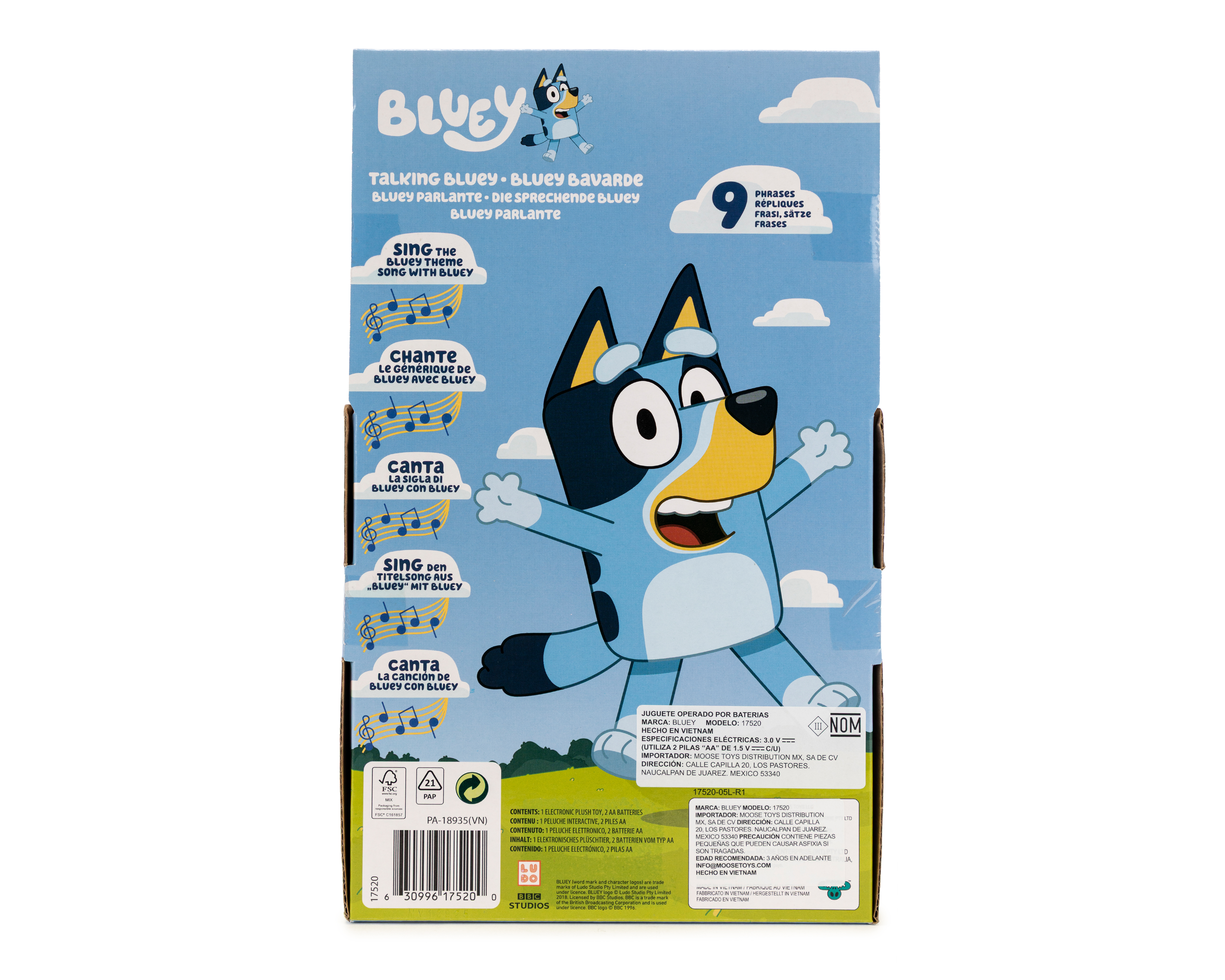 Foto 6 pulgar | Foto 5 | Peluche Interactivo Bluey con Sonido