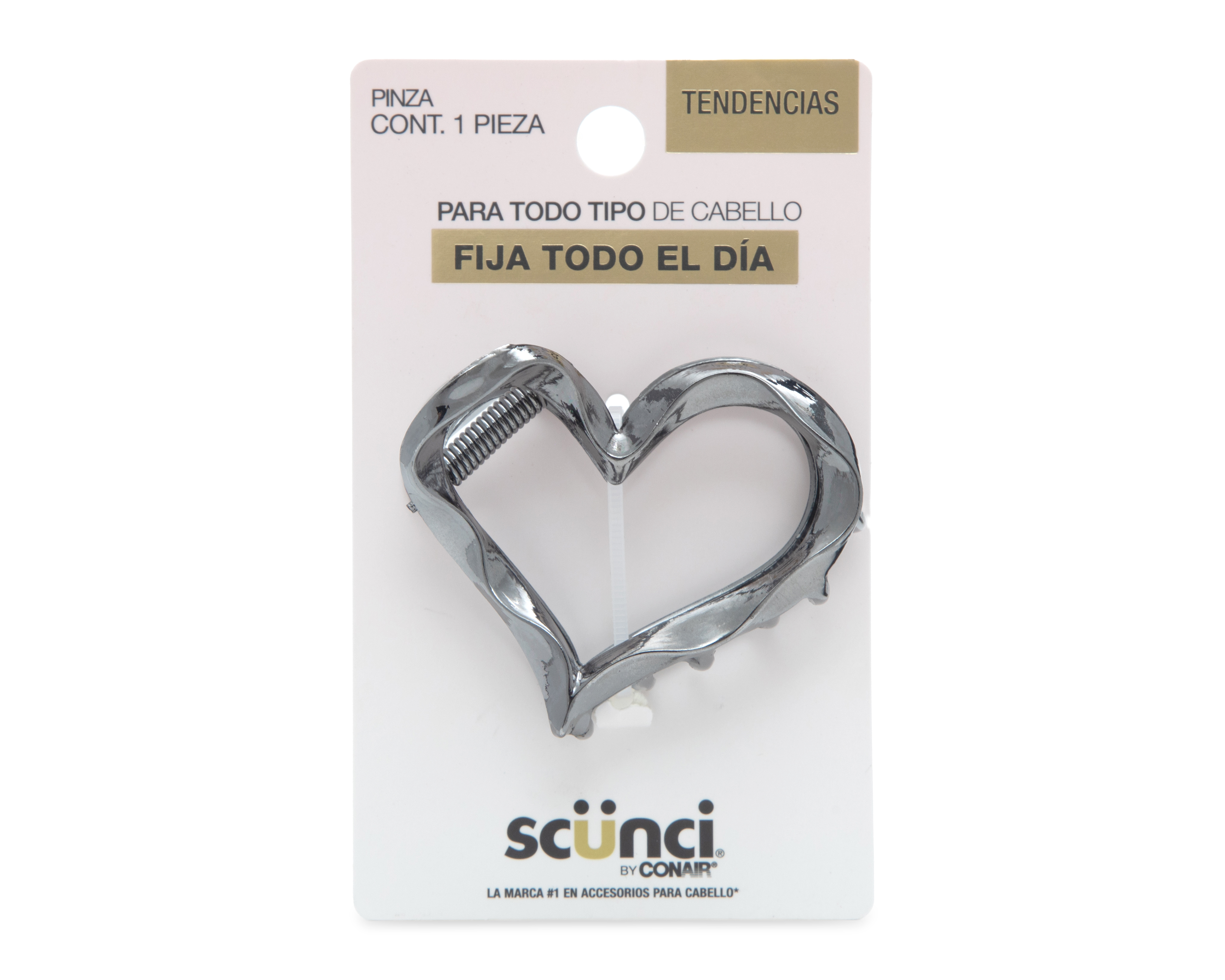 Foto 2 pulgar | Foto 1 | Pinza para Cabello Scünci Plateada