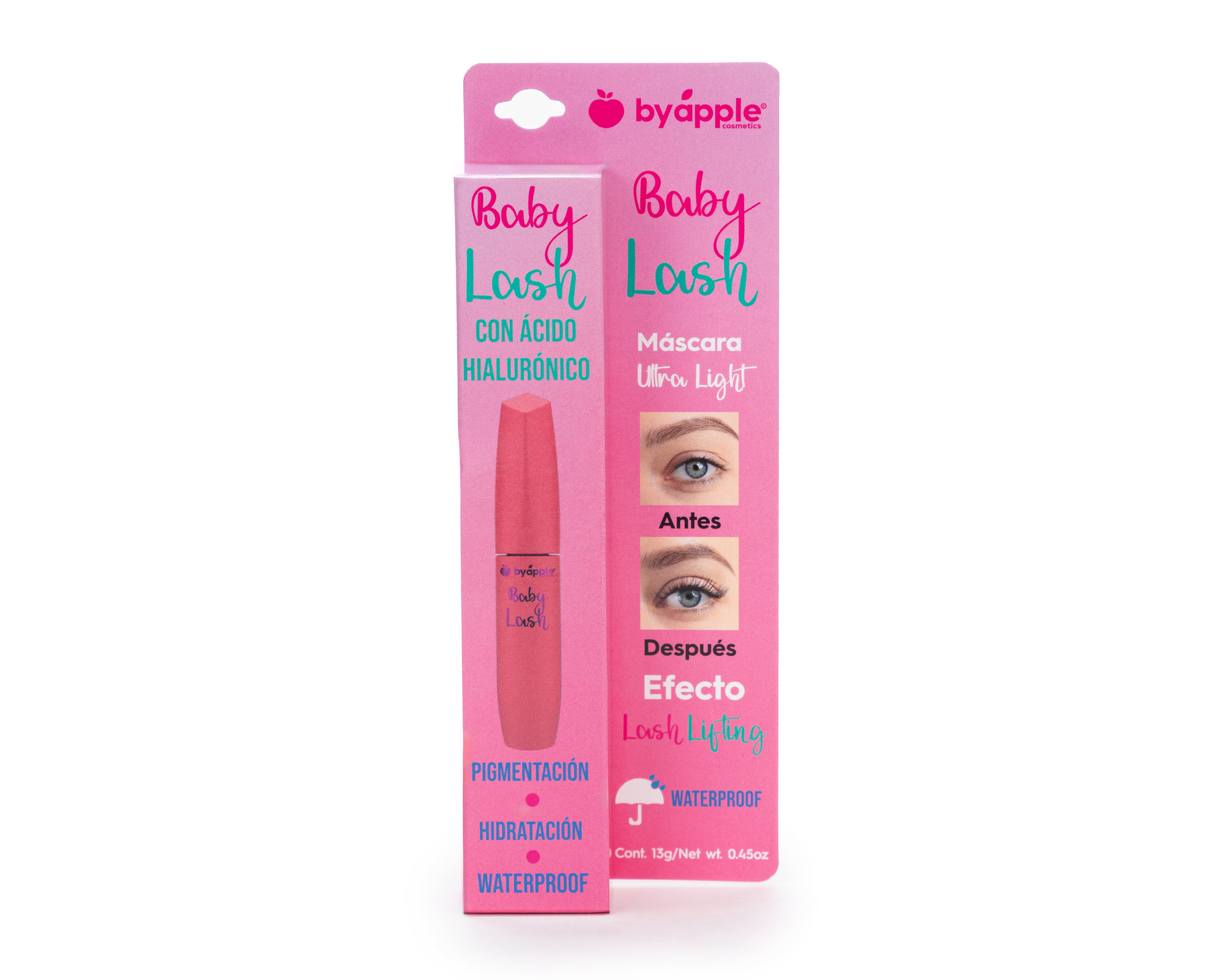 Foto 2 pulgar | Foto 1 | Máscara para Pestañas By Apple Baby Lash con Ácido Hialurónico 13 g