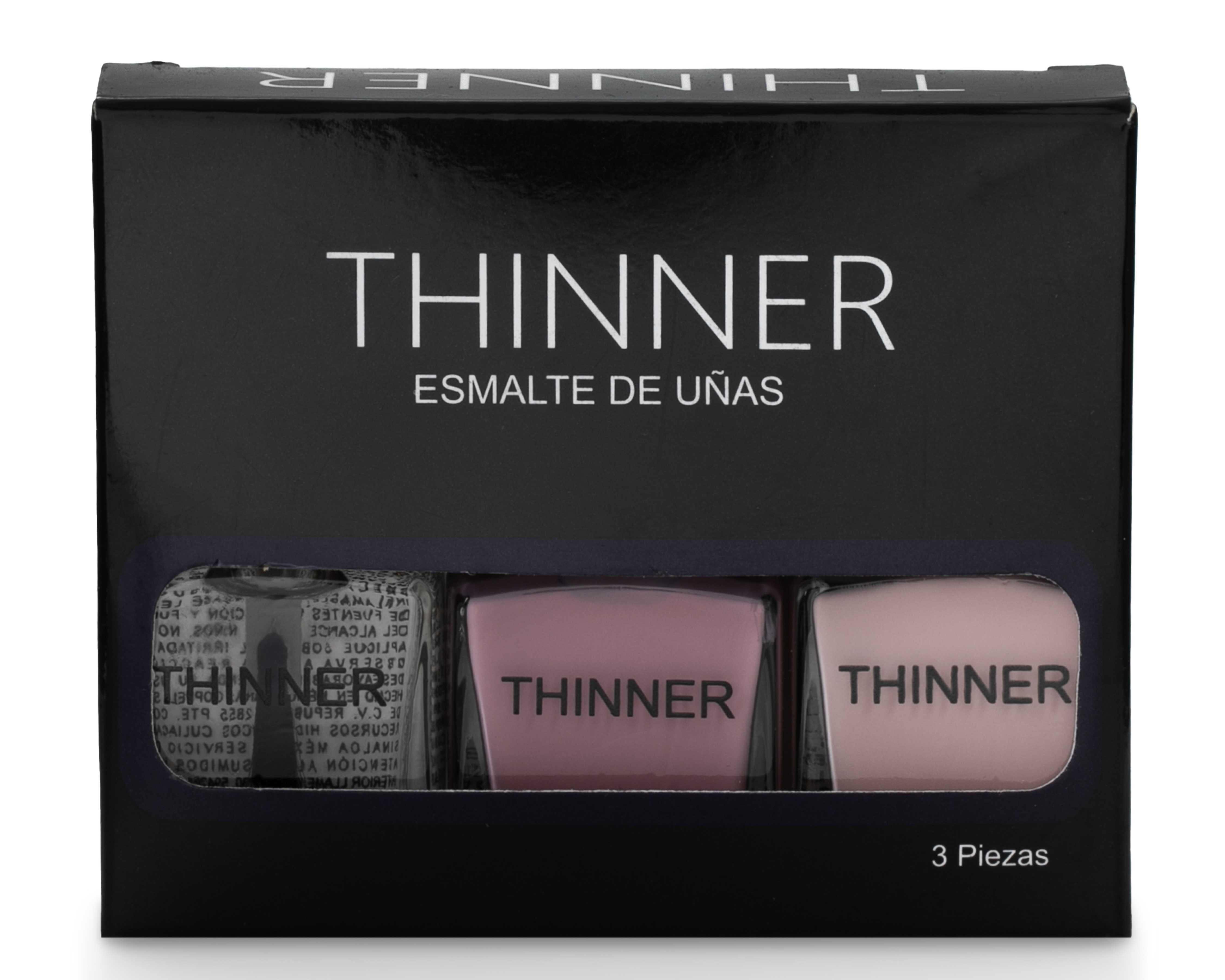 Set de Esmaltes para Uñas Thinner 3 Piezas