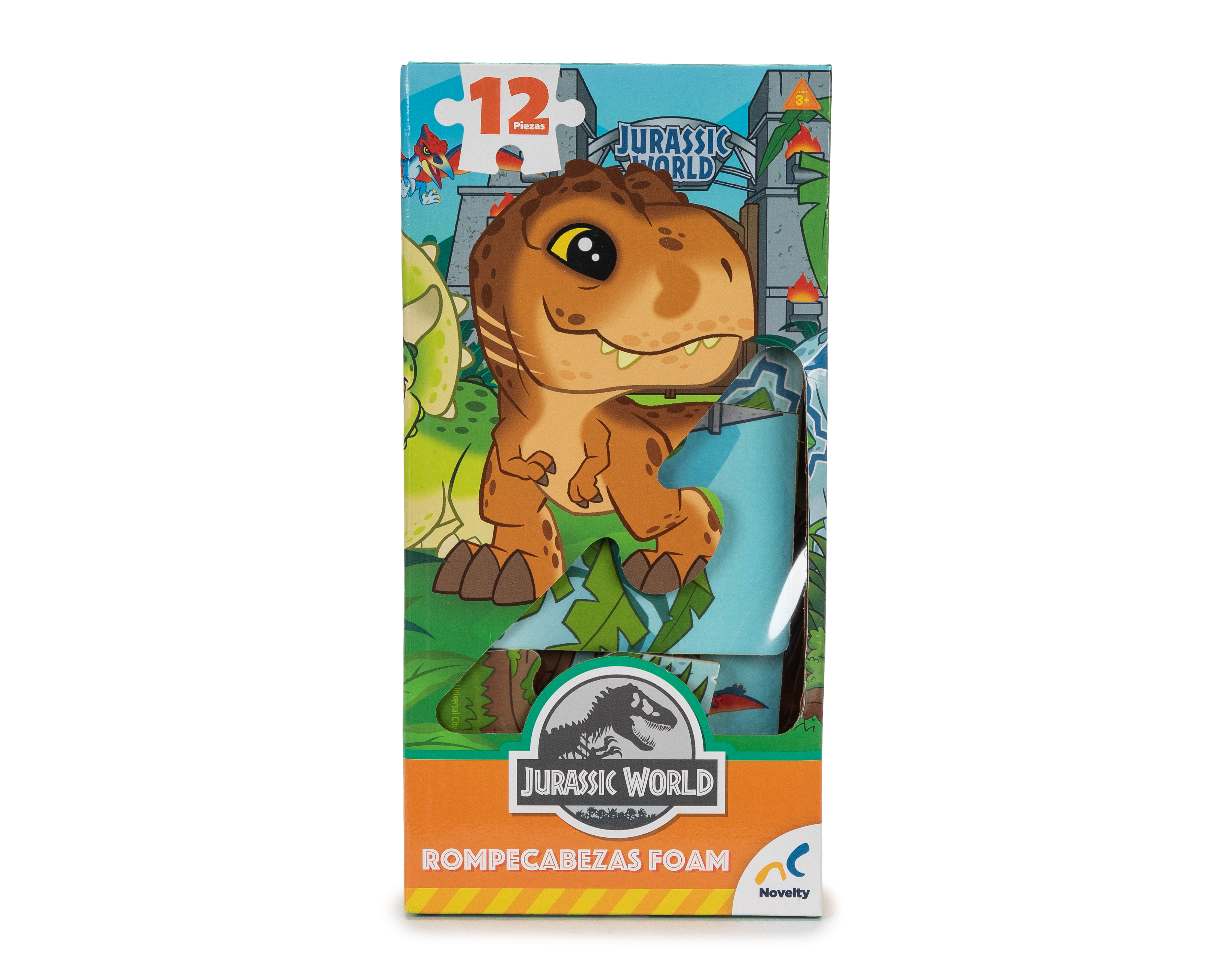 Foto 2 pulgar | Foto 1 | Rompecabezas Jurassic World Novelty 12 Piezas
