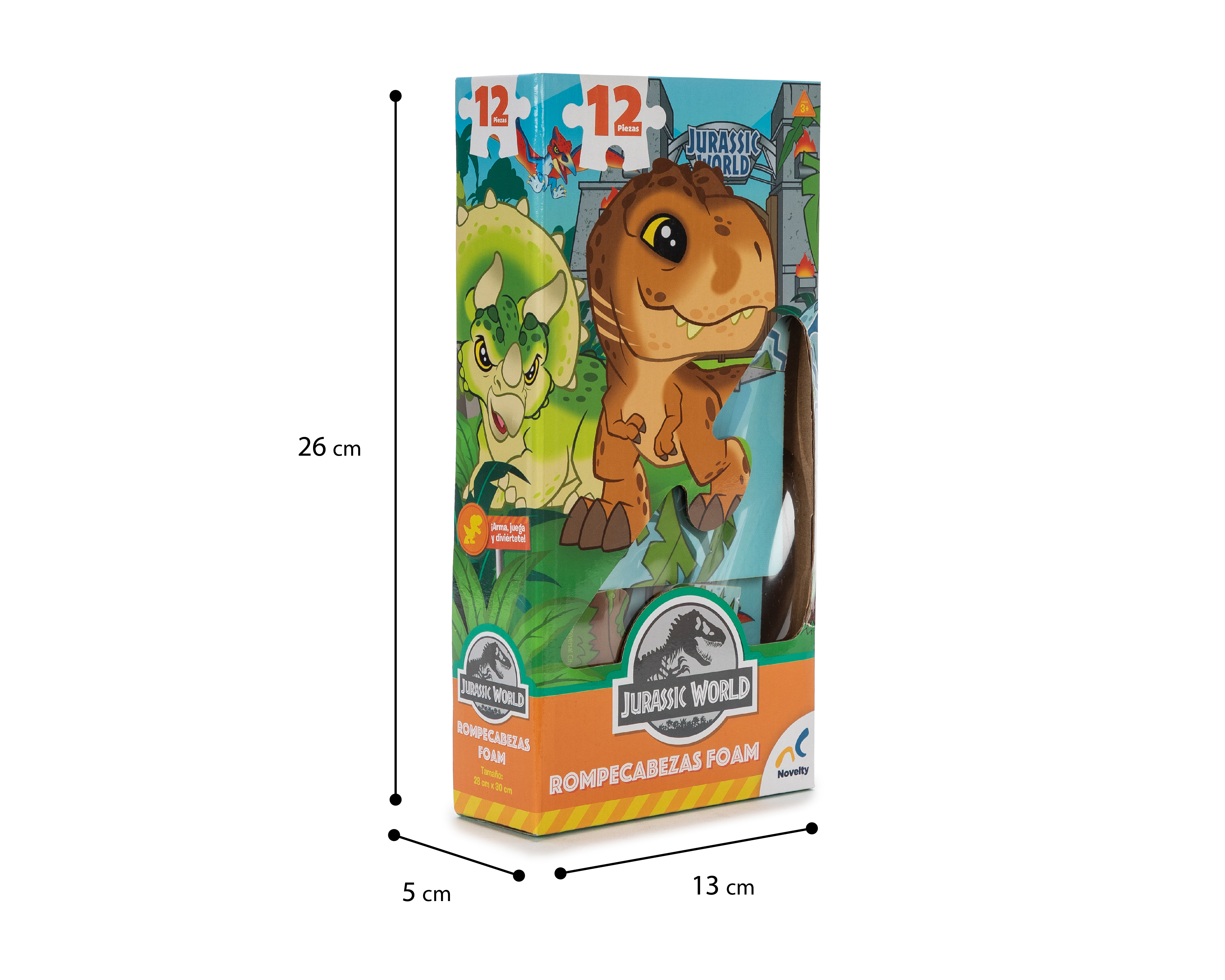 Foto 3 | Foto 3 | Rompecabezas Jurassic World Novelty 12 Piezas