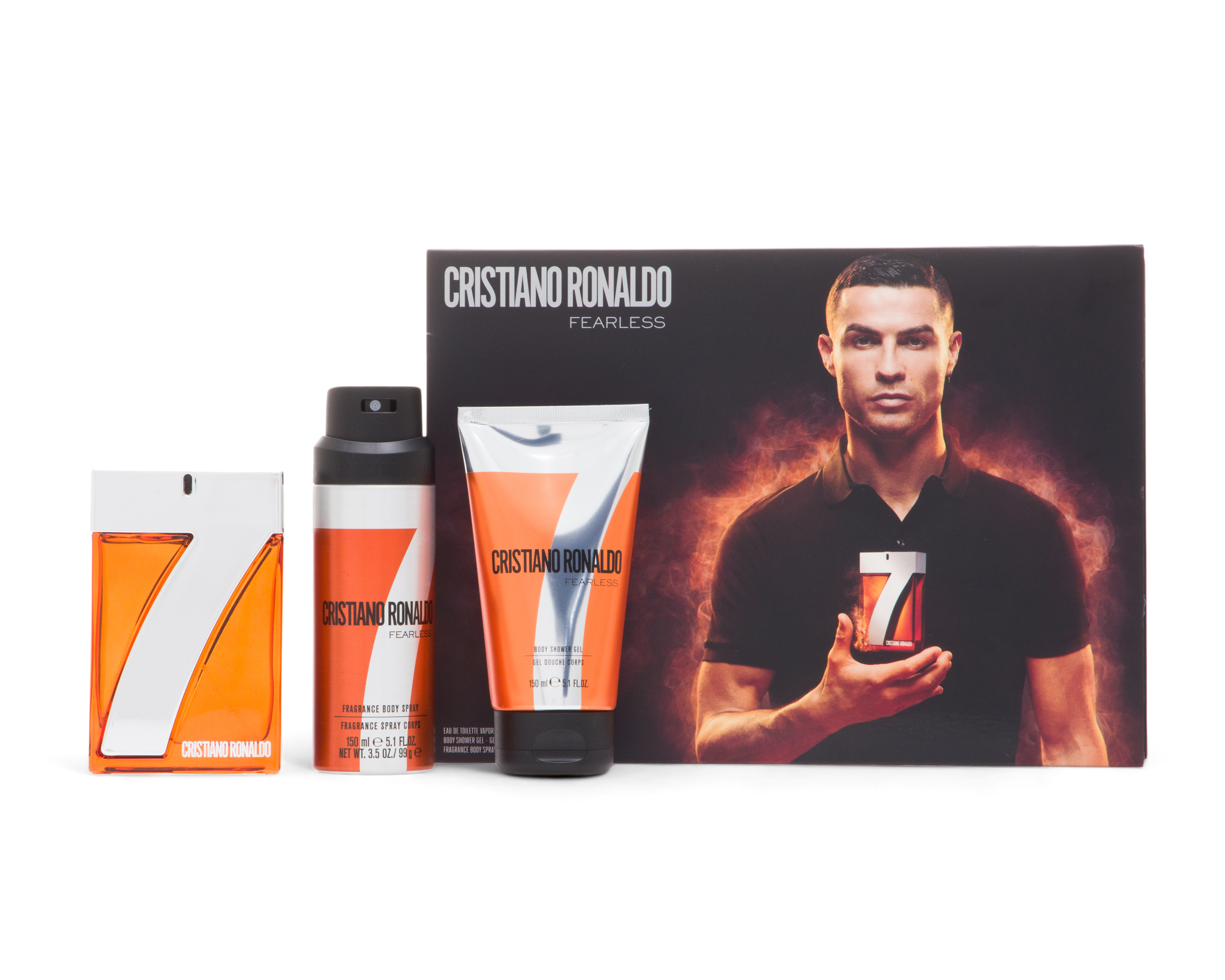 Estuche para Hombre Cristiano Ronaldo CR7 Fearless 3 Piezas