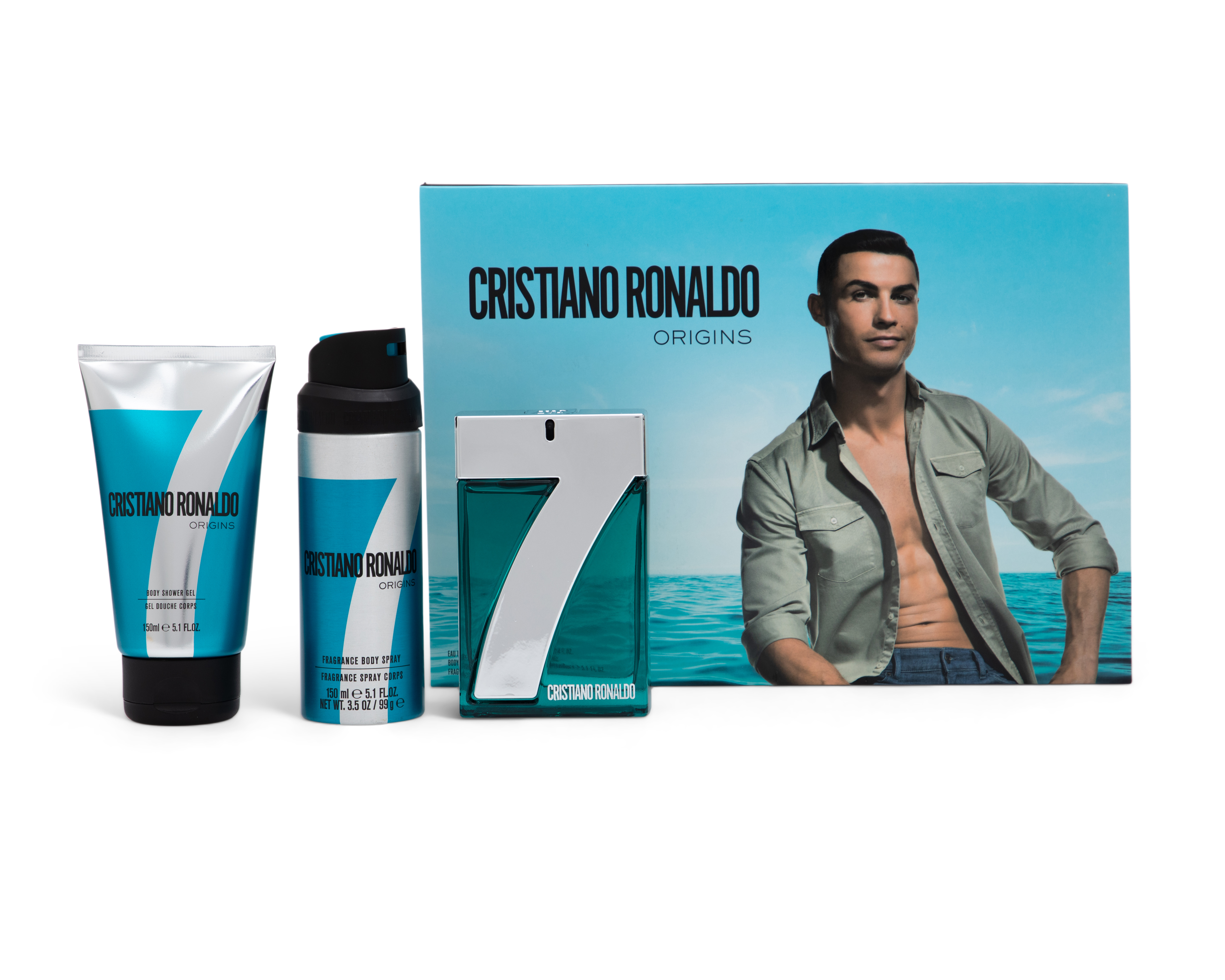Estuche para Hombre Cristiano Ronaldo CR7 Origins 3 Piezas
