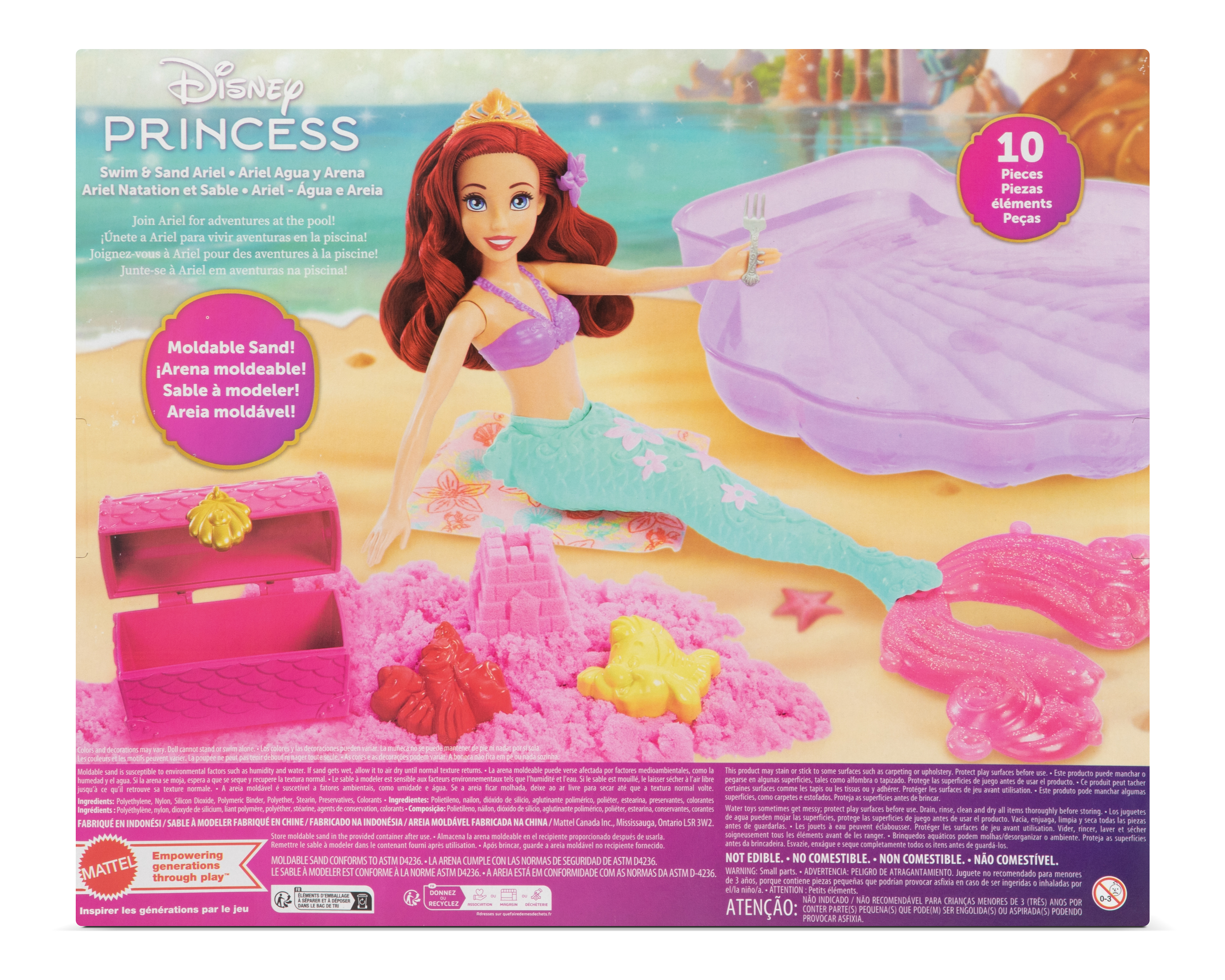 Foto 5 | Foto 5 | Muñeca Disney Princesas Ariel Agua y Arena