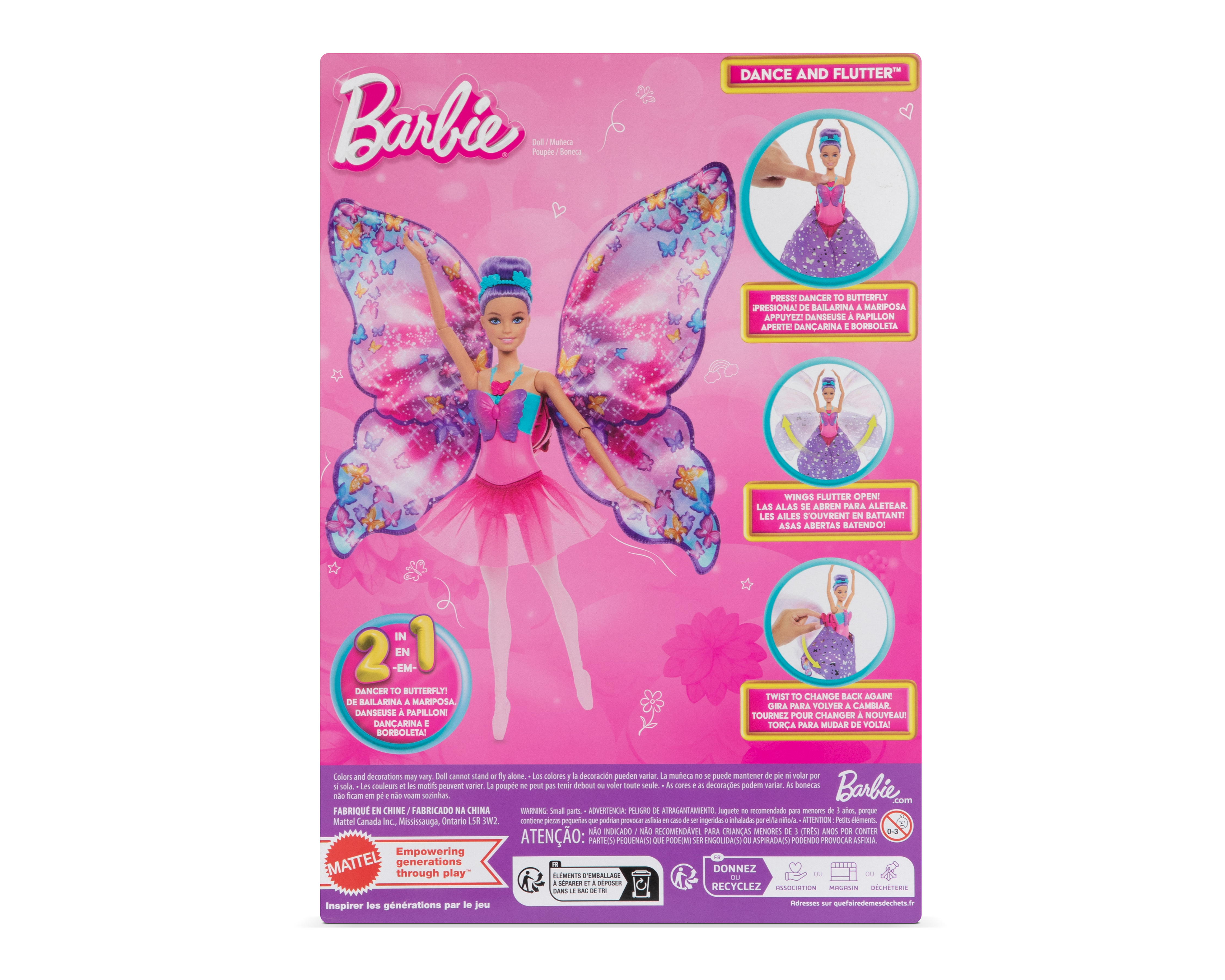 Foto 5 | Foto 5 | Muñeca Barbie Bailarina Transformación Mágica