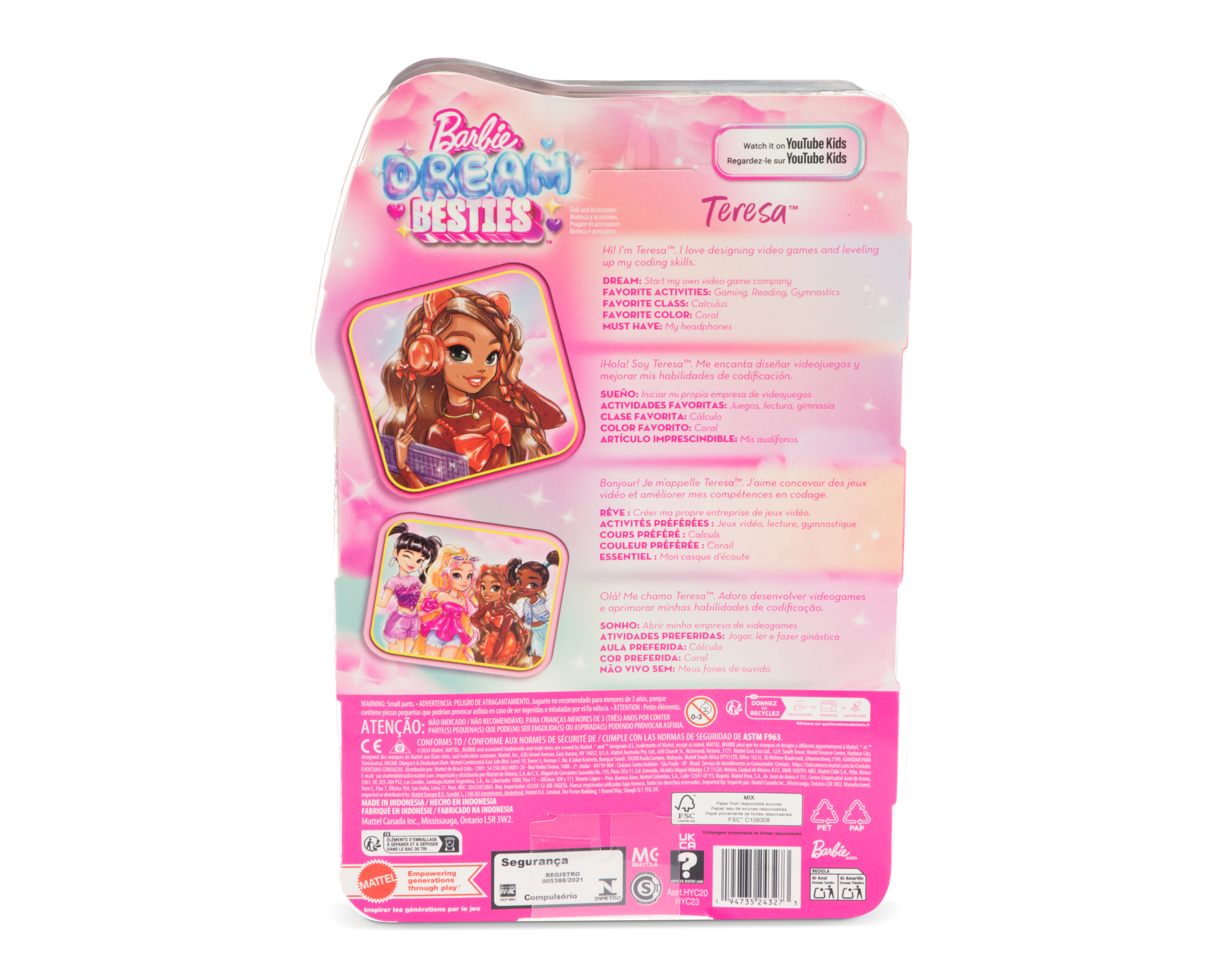 Foto 5 | Foto 5 | Muñeca Barbie Dream Besties Teresa