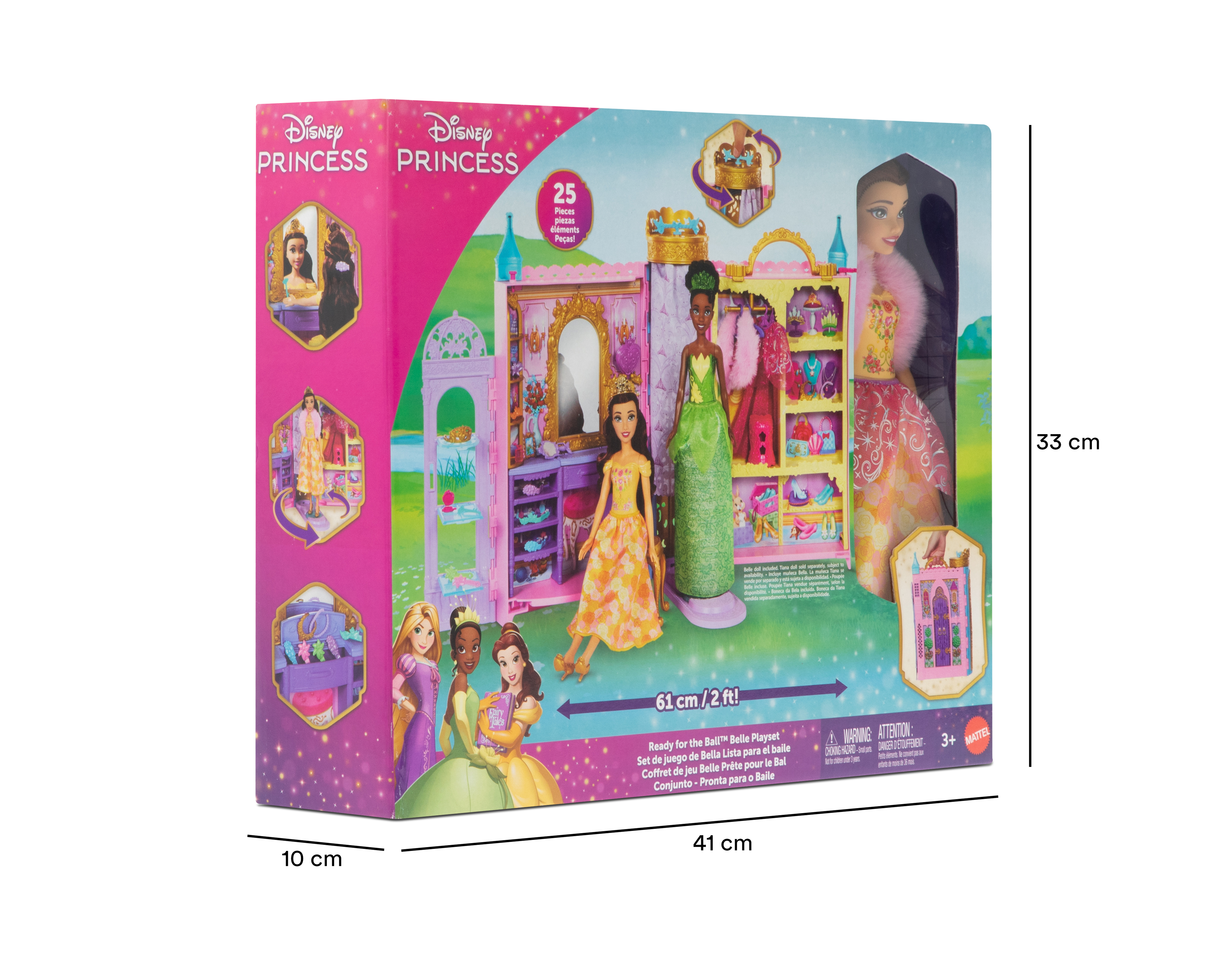 Foto 7 pulgar | Foto 6 | Muñeca Disney Princesas Bella Lista para el Baile