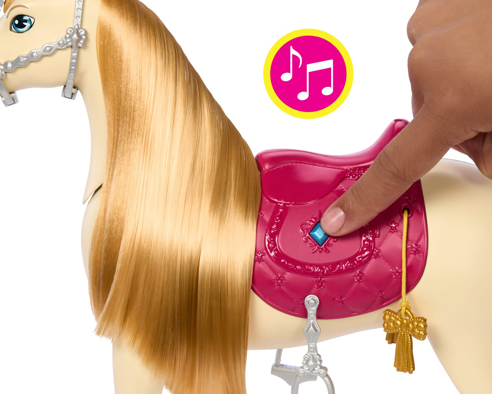 Foto 4 pulgar | Foto 3 | Caballo Barbie The Great Horse Chase con Sonidos