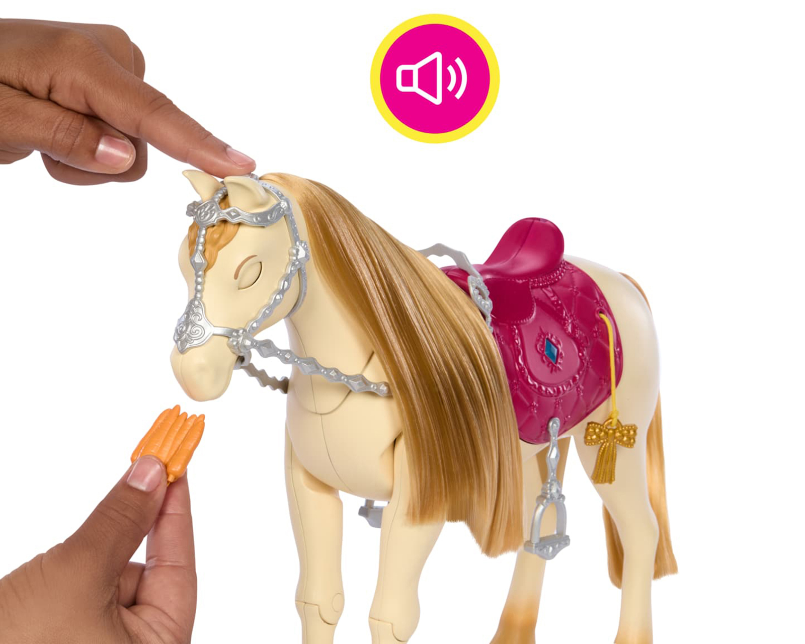 Foto 5 pulgar | Foto 4 | Caballo Barbie The Great Horse Chase con Sonidos