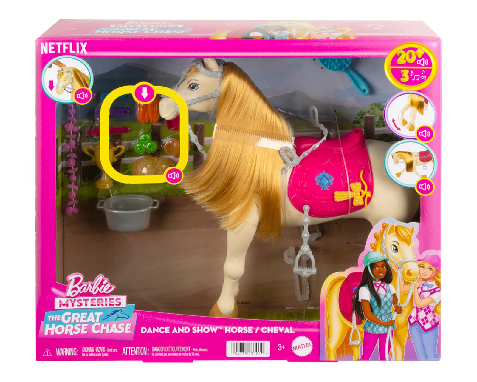 Foto 6 pulgar | Foto 5 | Caballo Barbie The Great Horse Chase con Sonidos