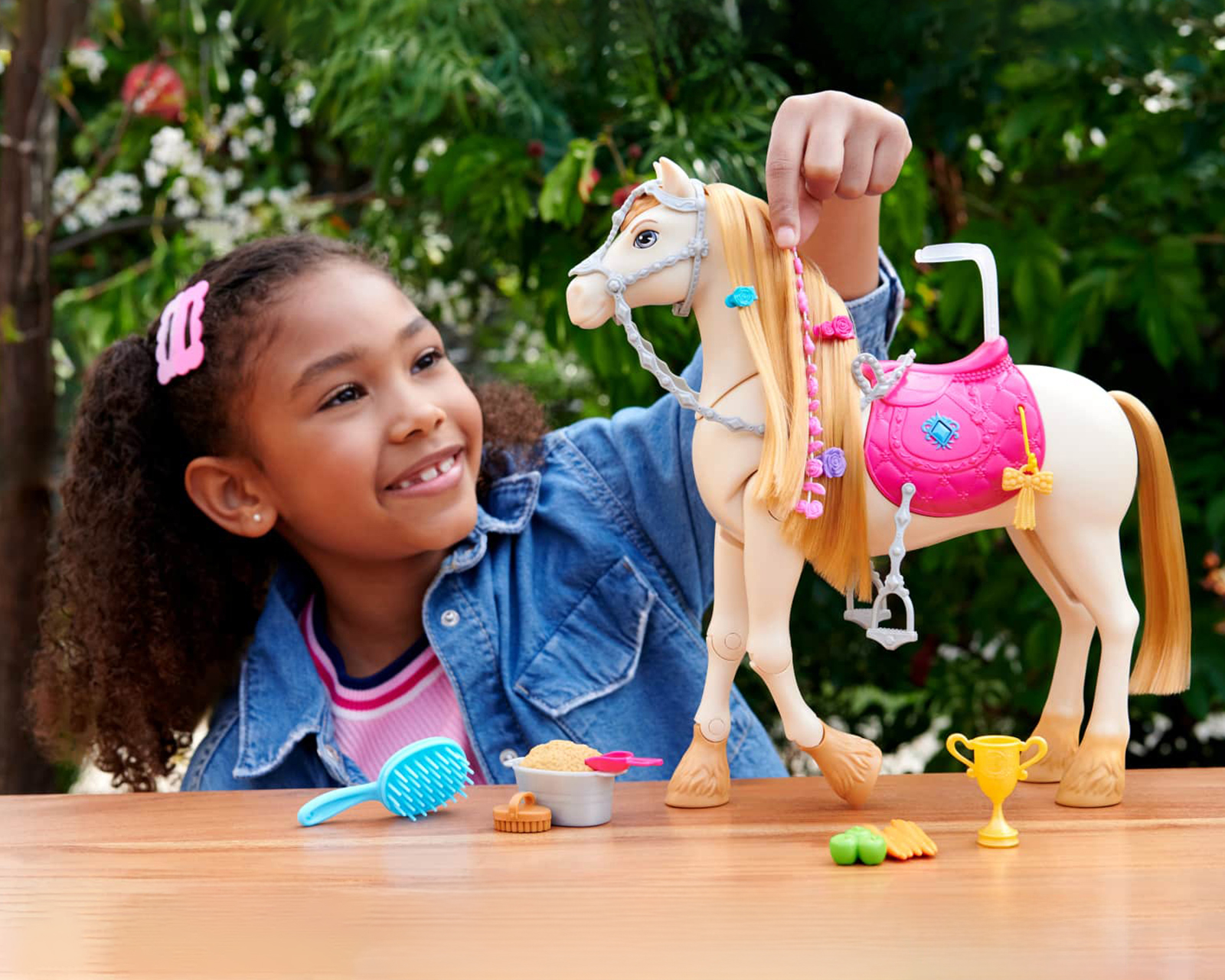 Foto 7 pulgar | Foto 6 | Caballo Barbie The Great Horse Chase con Sonidos