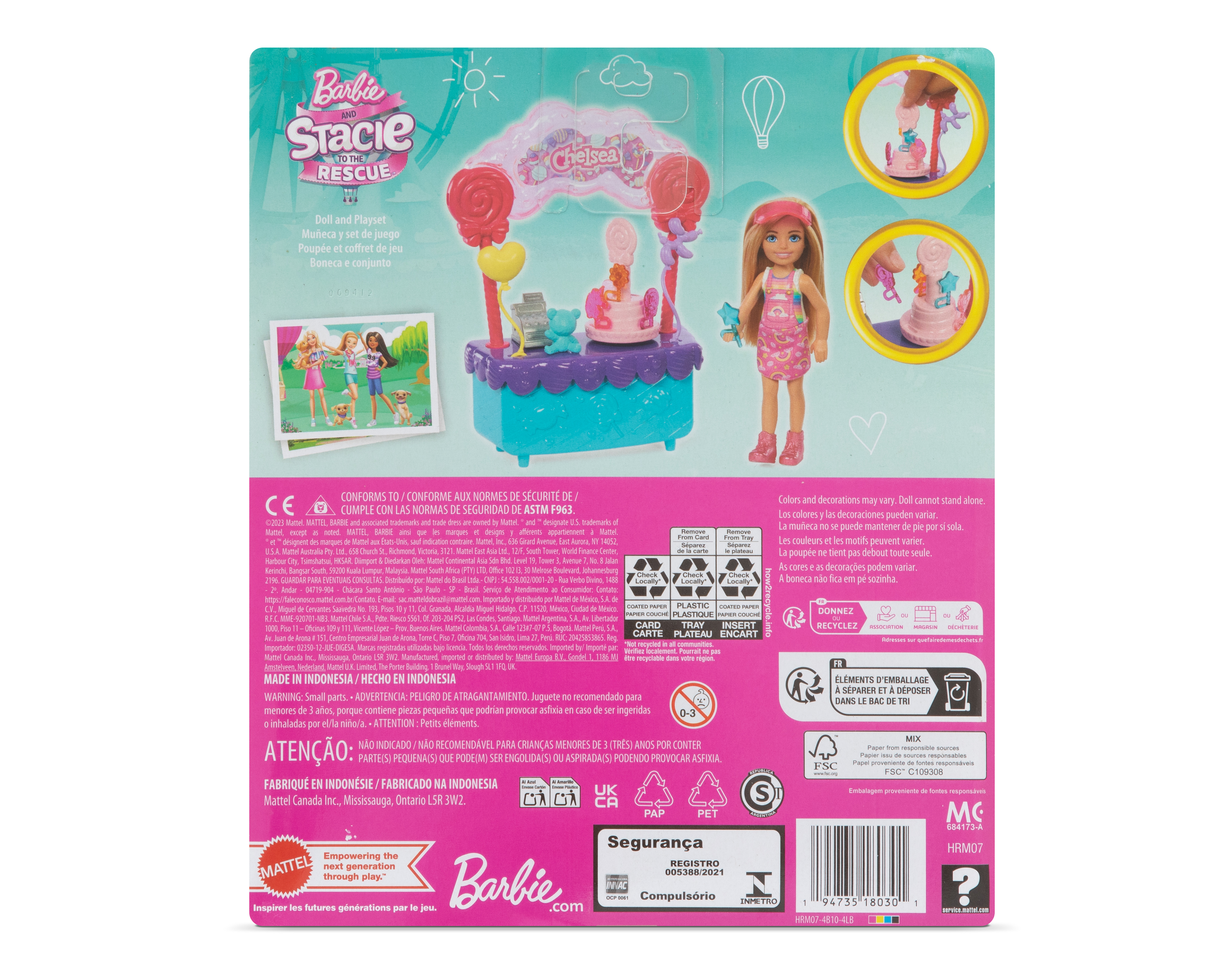 Foto 5 | Foto 5 | Muñeca Barbie Estación de Dulces Chelsea y Stacie al Rescate