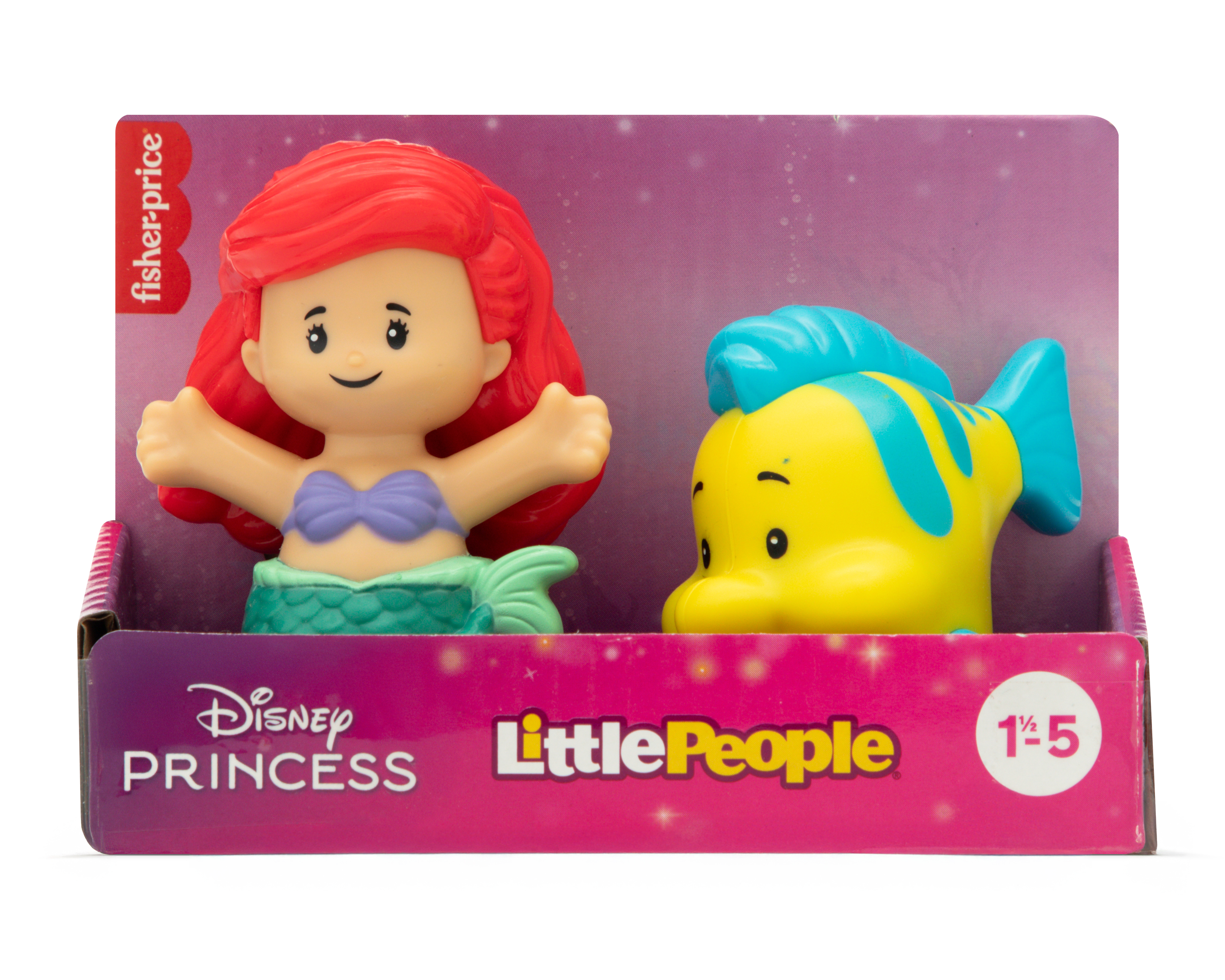 Foto 4 | Foto 4 | Ariel y Flounder Disney Princesas Little People Fisher-Price