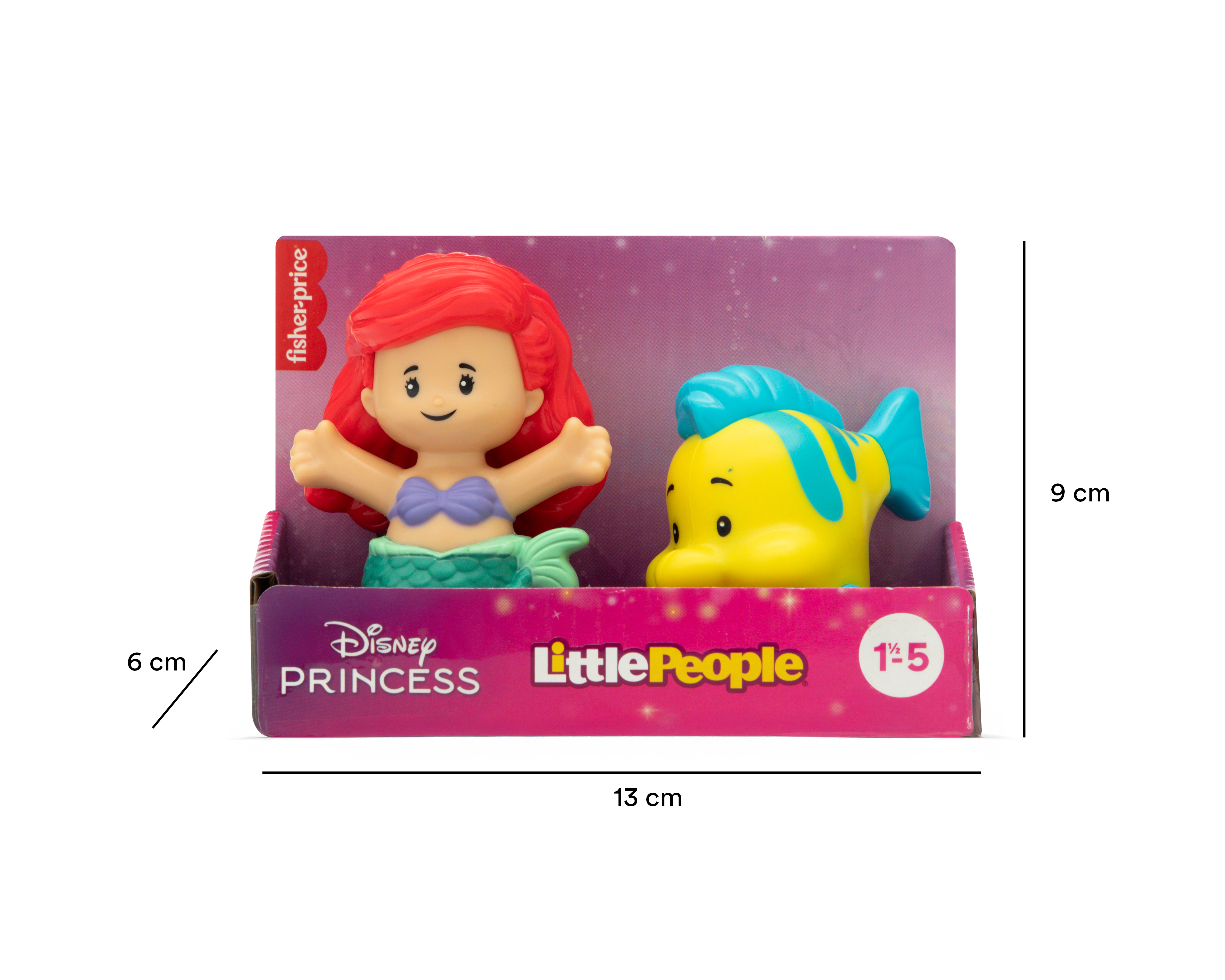 Foto 6 | Foto 6 | Ariel y Flounder Disney Princesas Little People Fisher-Price