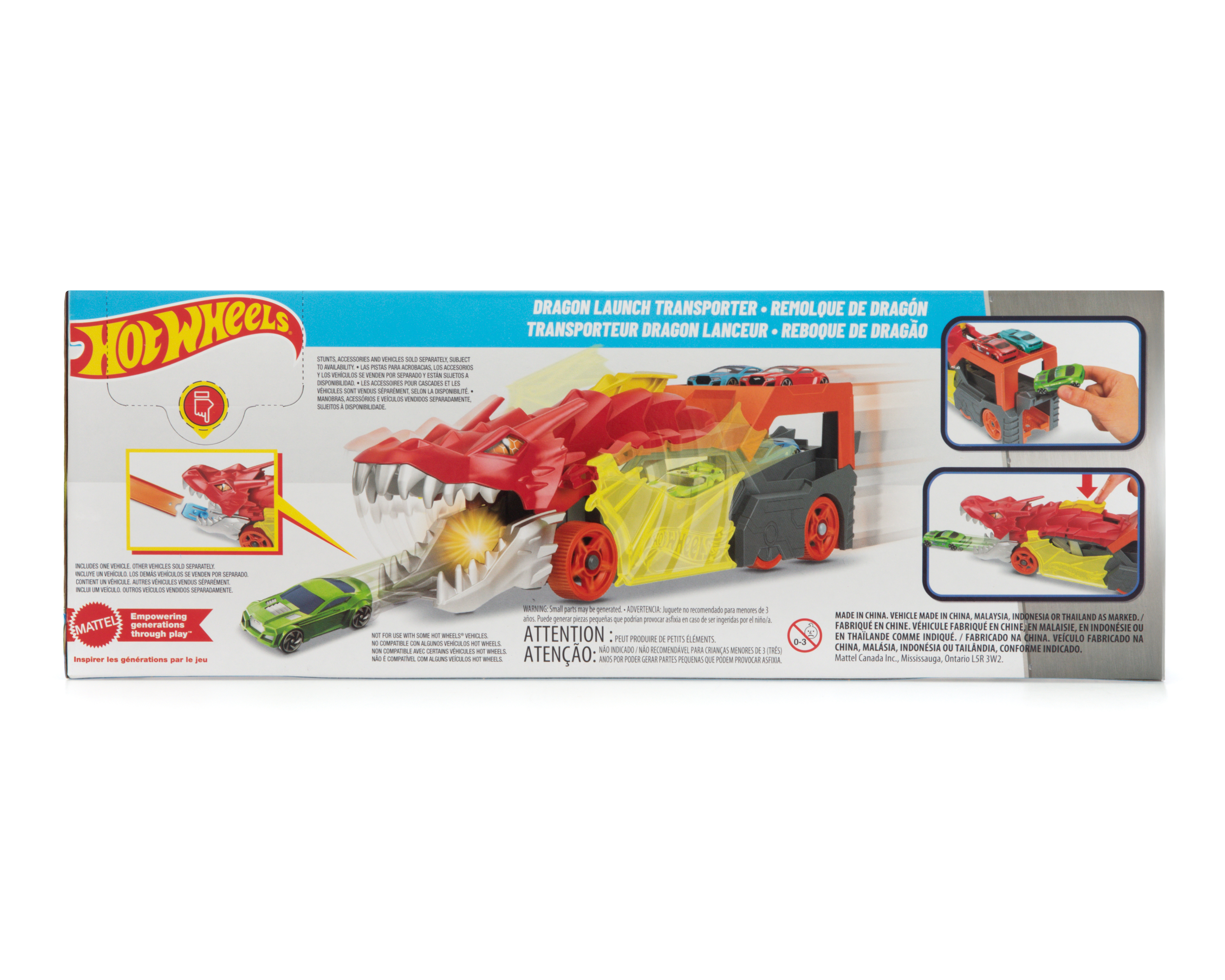 Foto 6 pulgar | Foto 5 | Remolque Lanzador de Dragón Hot Wheels con Vehículo